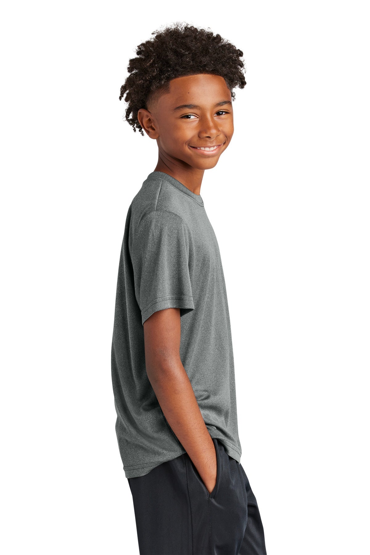 IronGreyHt Sport-Tek Youth PosiCharge Competitor Tee. YST350