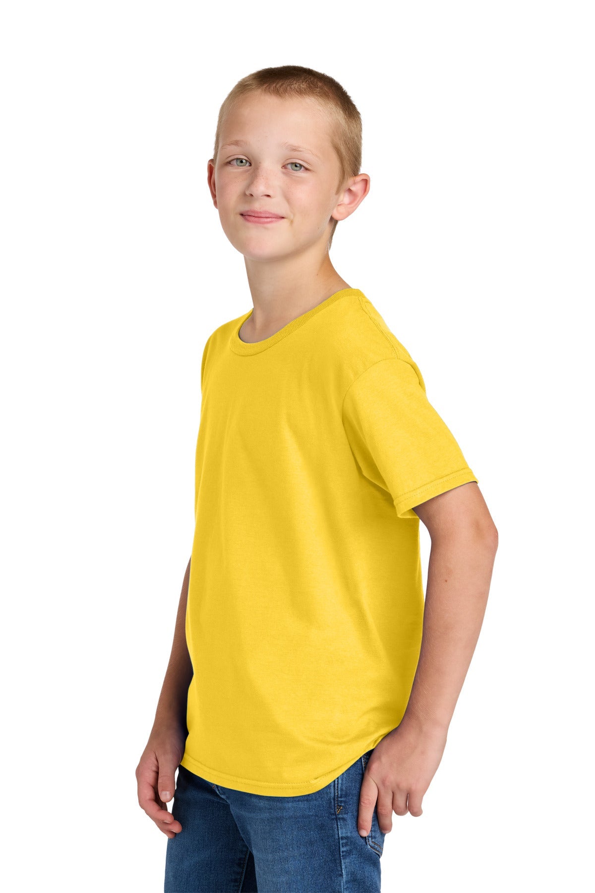 IslandYllw Jerzees Ultimate Youth Ring Spun T-Shirt IC46B