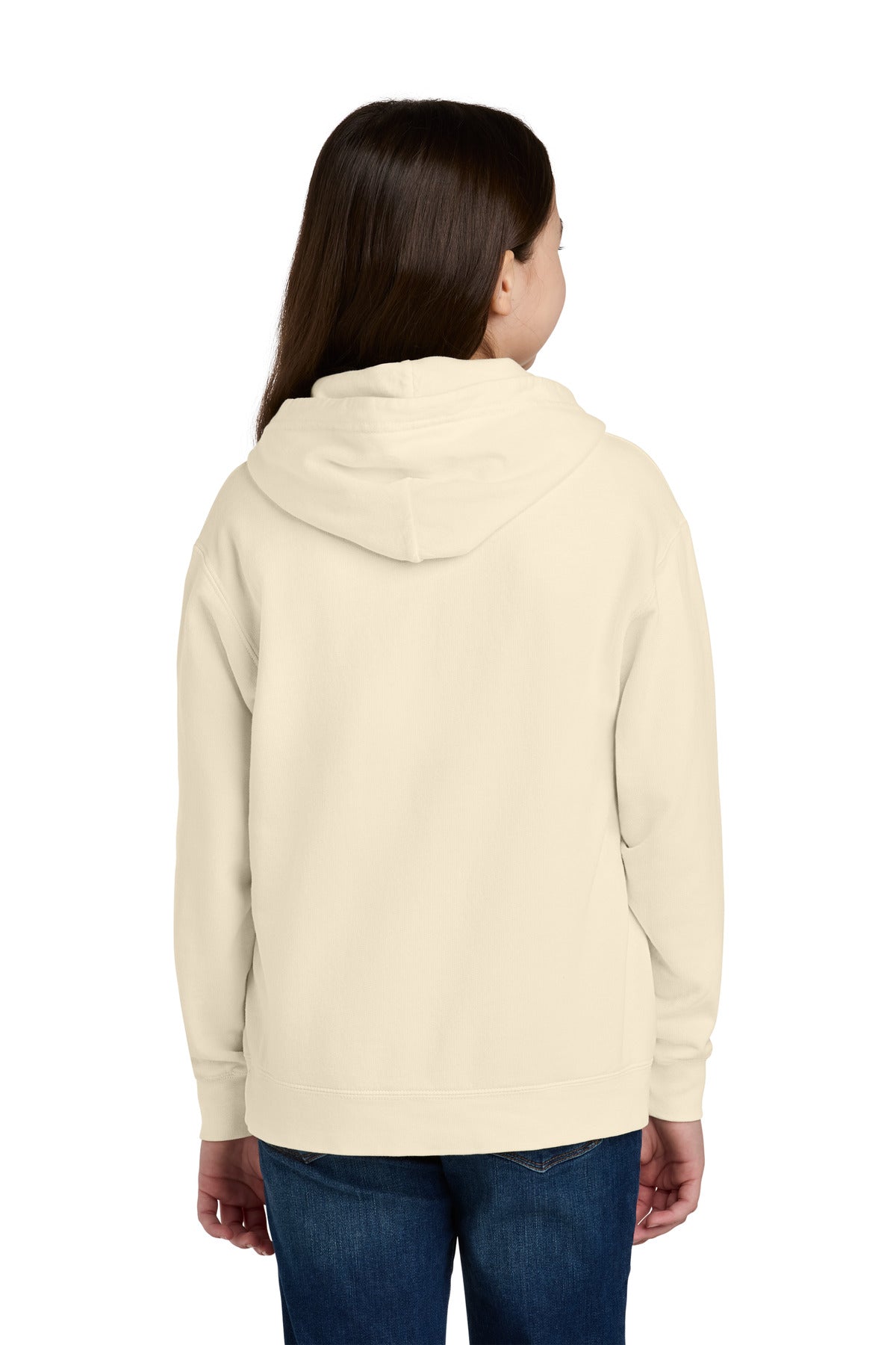 Ivory Comfort Colors Youth Lightweight Hooded Sweatshirt 1467Y