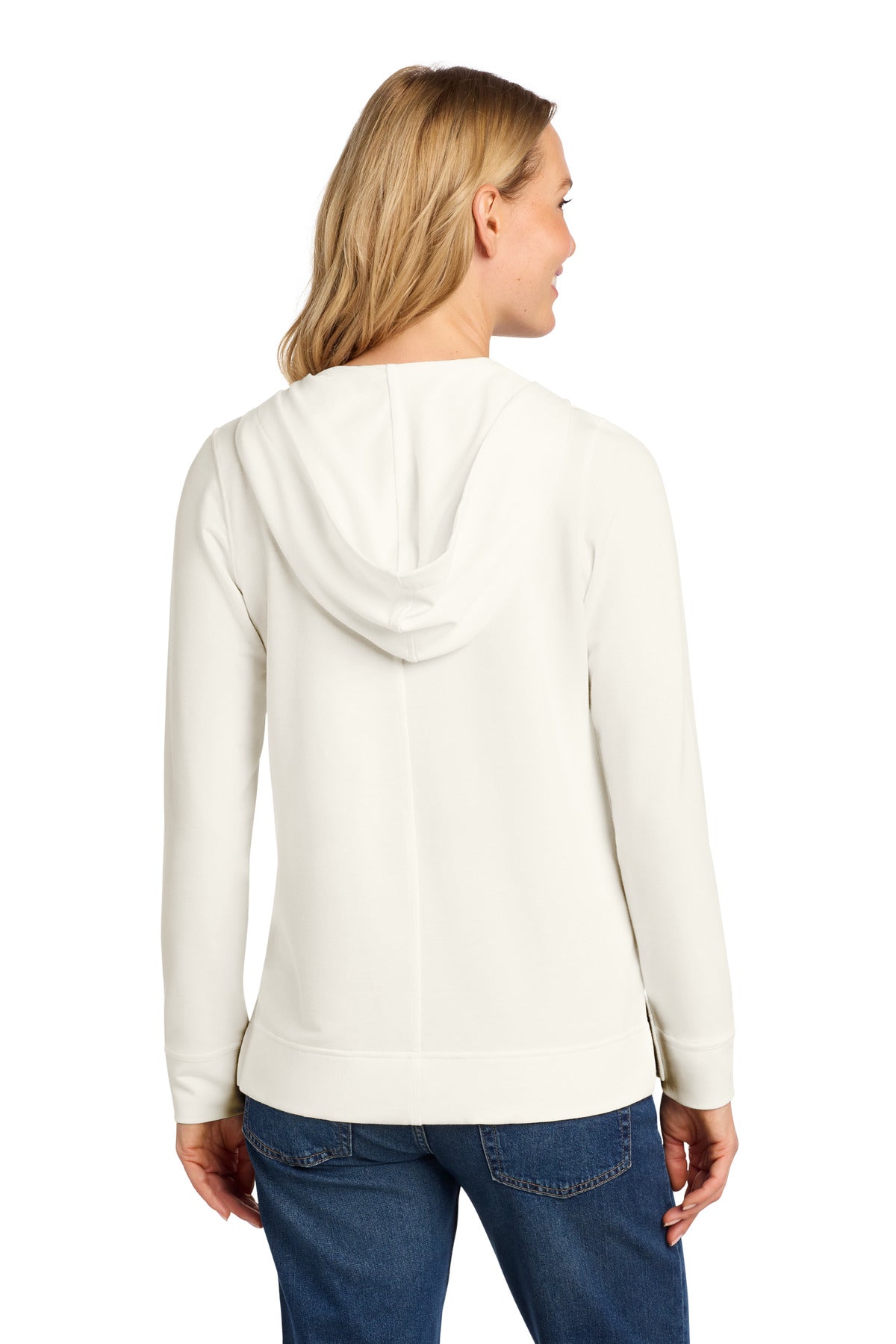 IvoryChiff Port Authority Women's Microterry Pullover Hoodie LK826