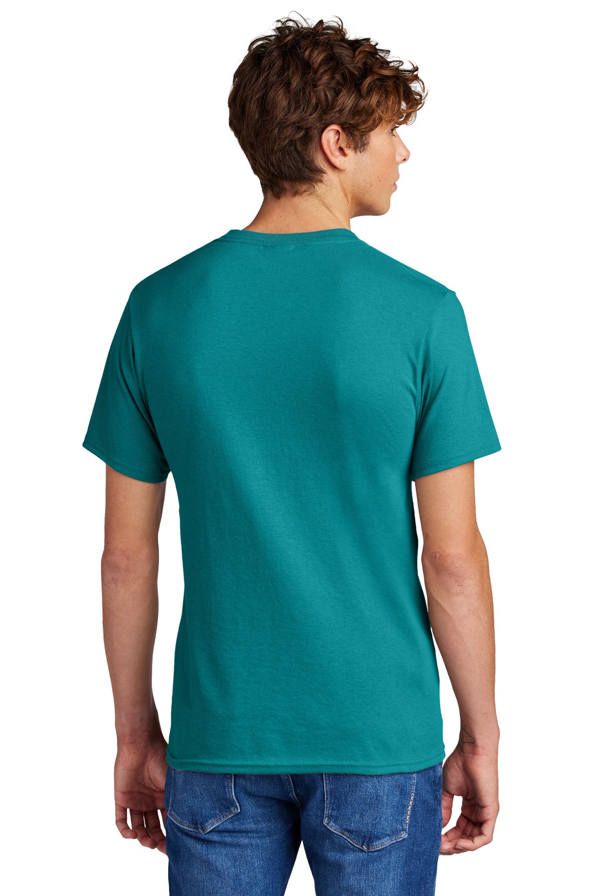 Jade Green Port & Co Core Blend Tee. PC55