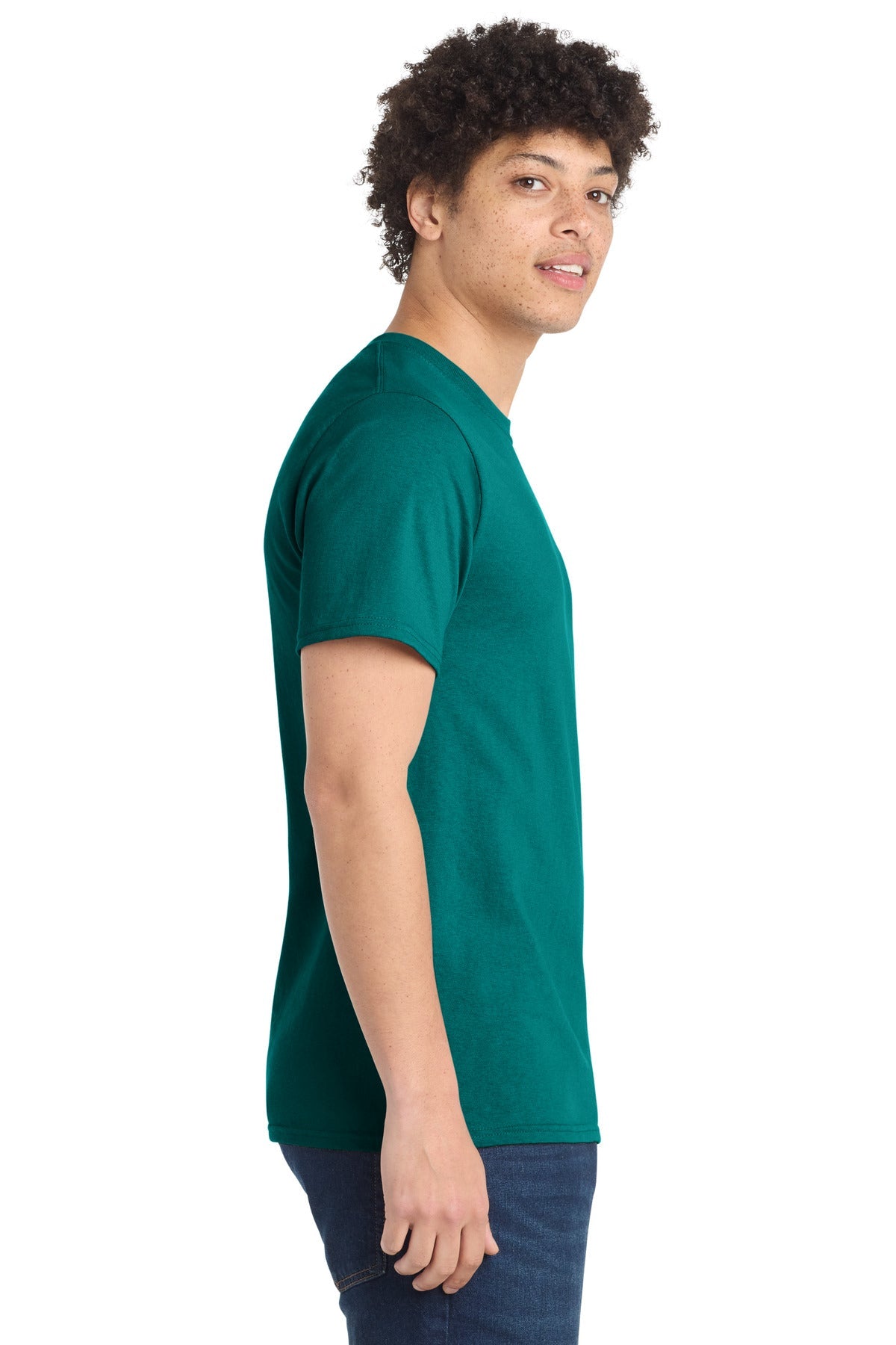 Jade Green Port & Co Tall Essential Tee. PC61T