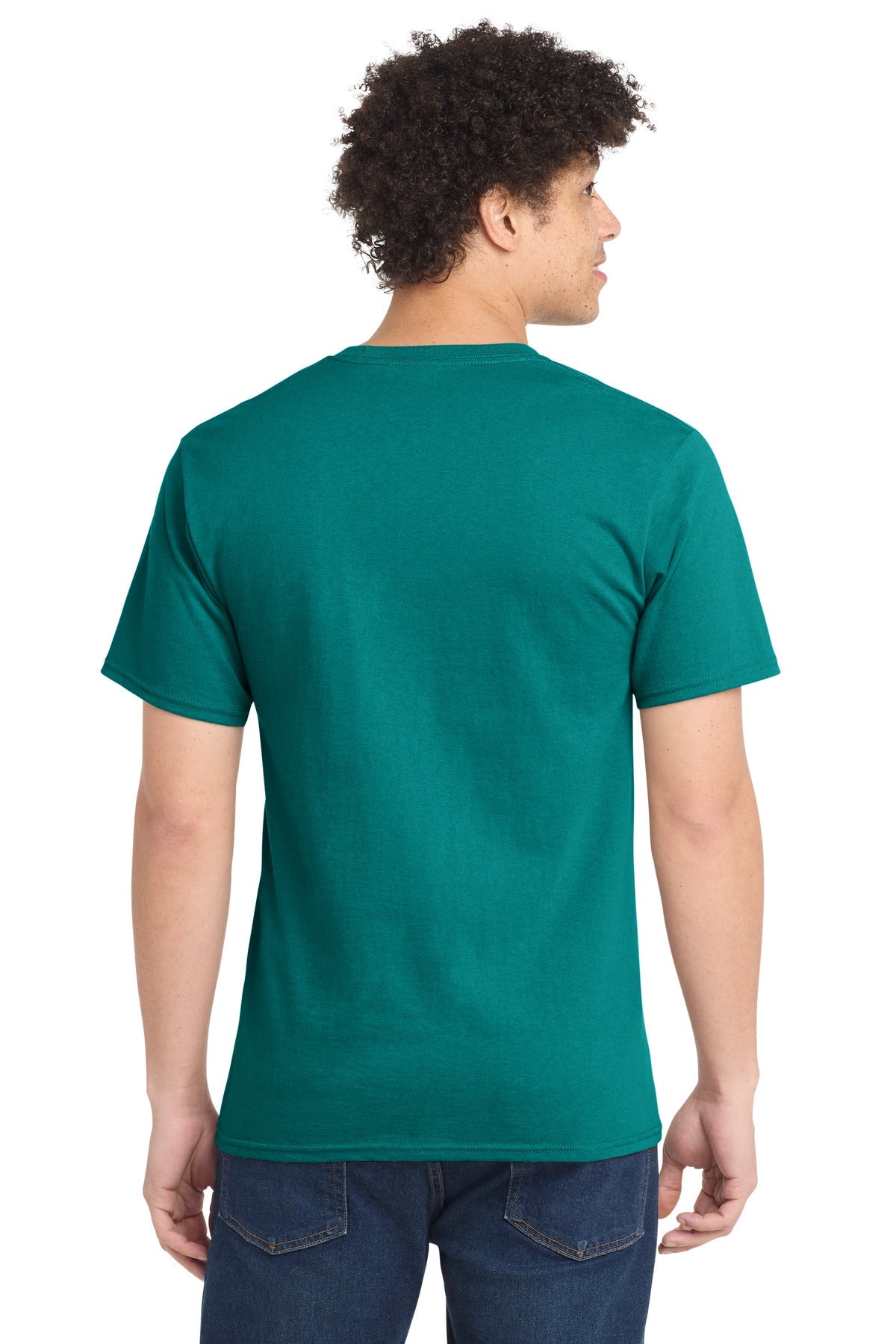 Jade Green Port & Co Tall Essential Tee. PC61T