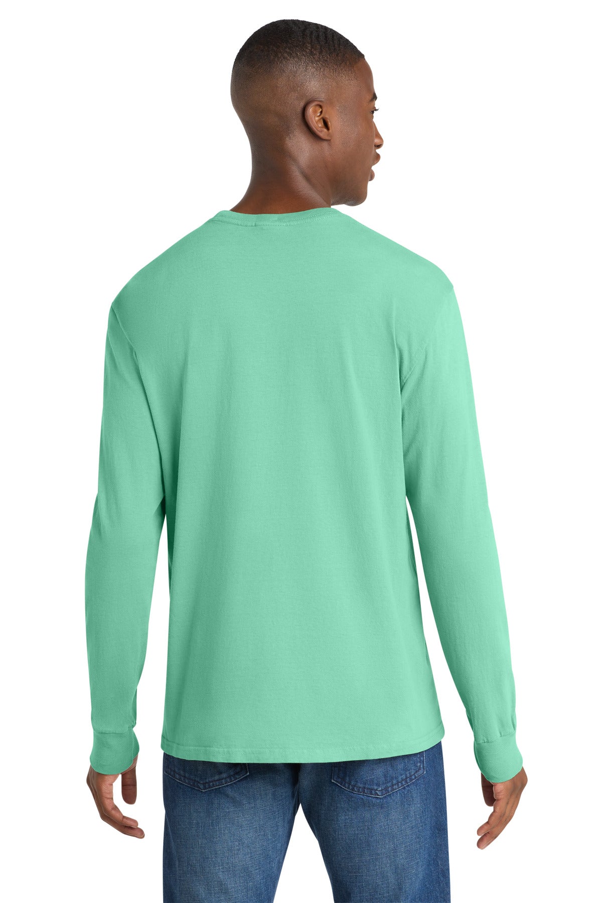 Jadeite Port & Co Beach Wash Garment-Dyed Long Sleeve Tee PC099LS