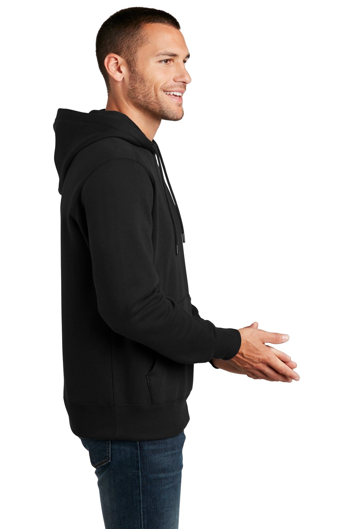 Jet Black District Perfect Weight Fleece Hoodie DT1101