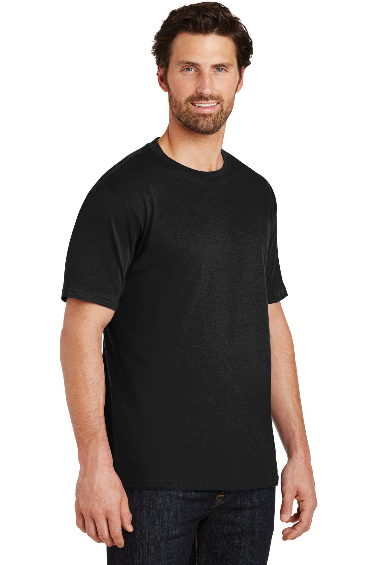Jet Black District Perfect Weight Tee. DT104