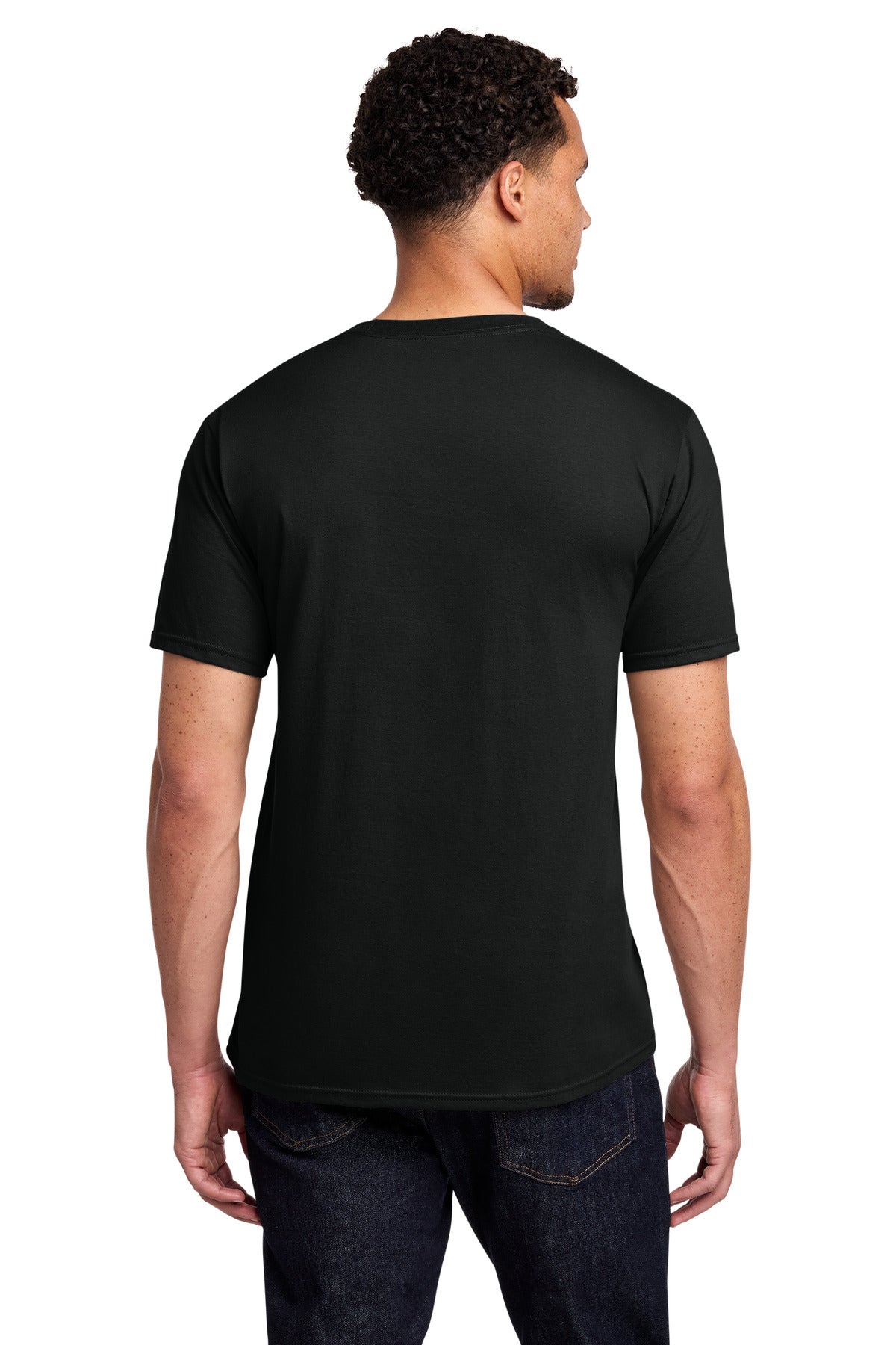 Jet Black Port & Co Fan Favorite Tee. PC450