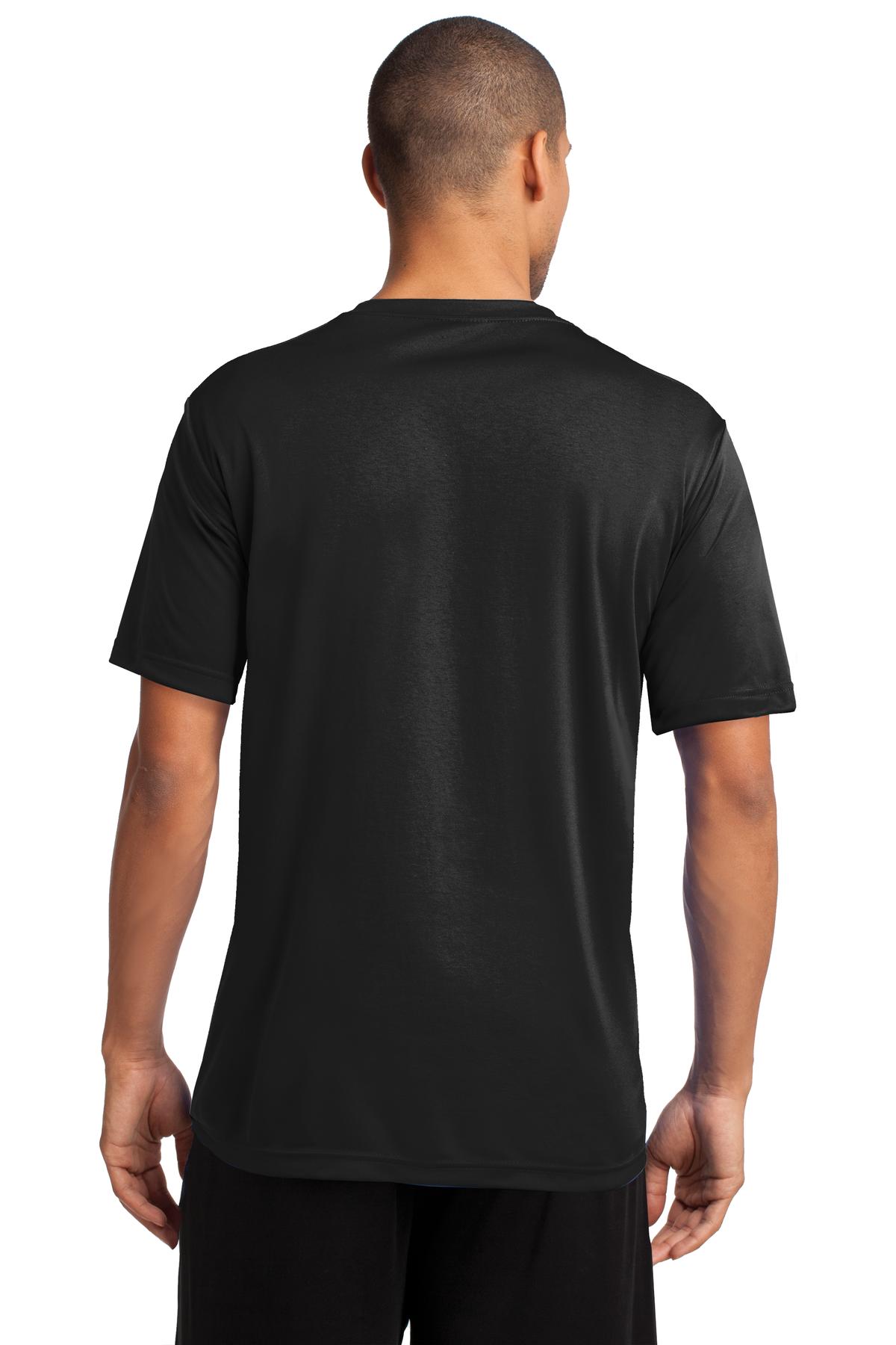 Jet Black Port & Co Performance Tee. PC380