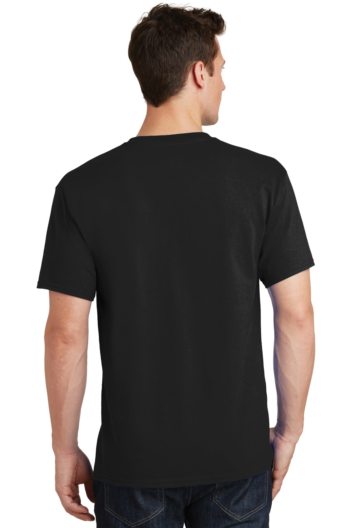 Jet Black Port & Co Tall Core Cotton Tee PC54T