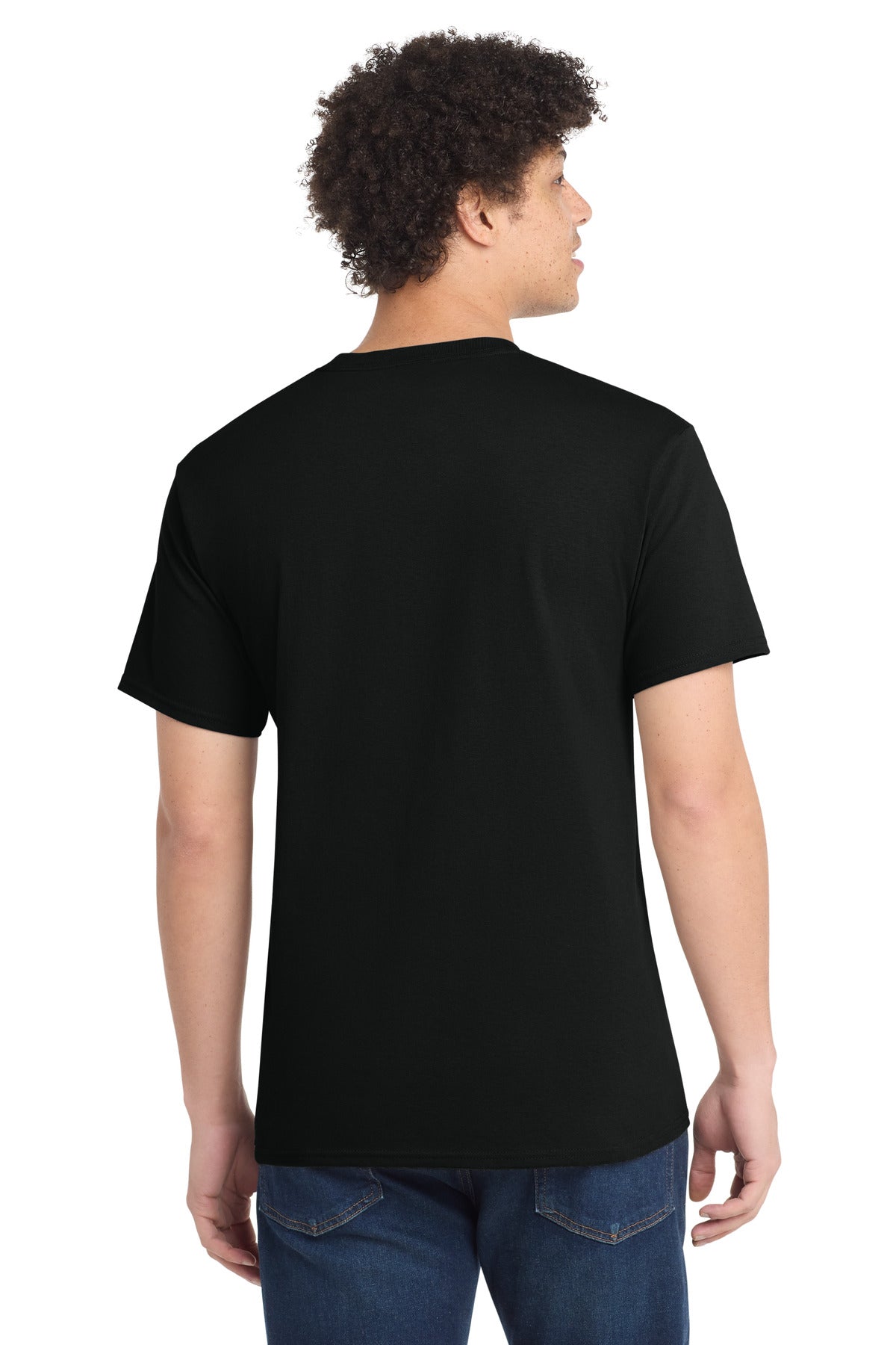 Jet Black Port & Co Tall Core Cotton Tee PC54T
