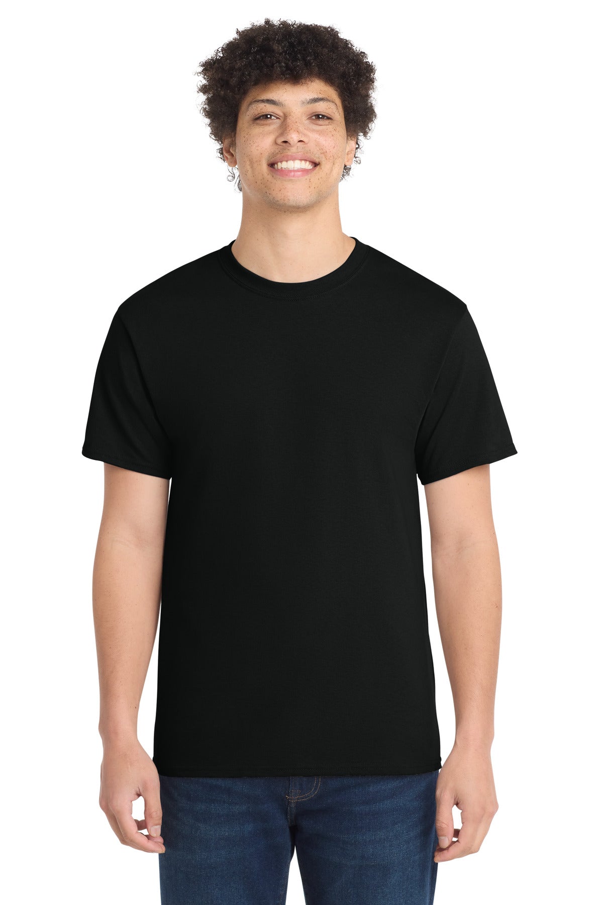 Jet Black Port & Co Tall Core Cotton Tee PC54T