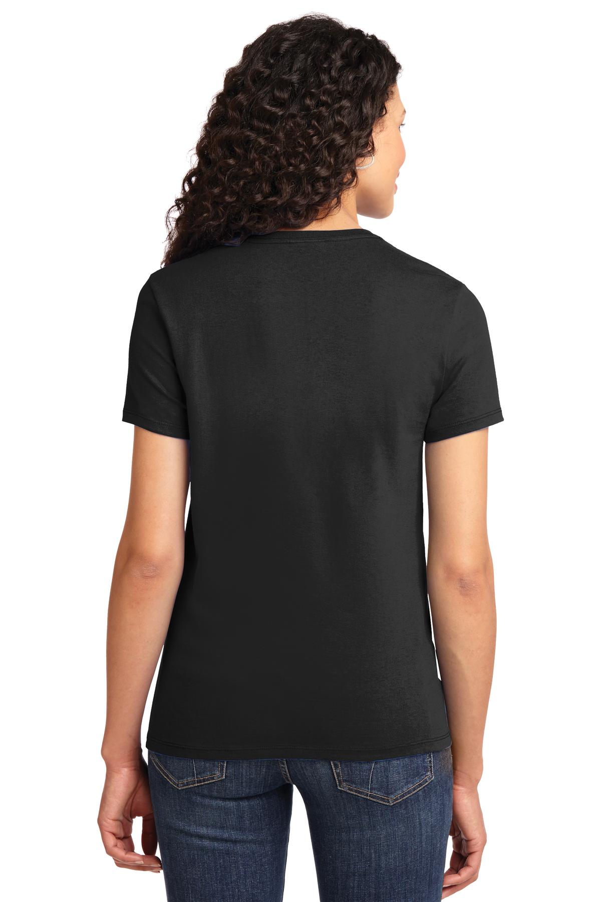 Jet Black Port & Co Women's Essential Tee. LPC61