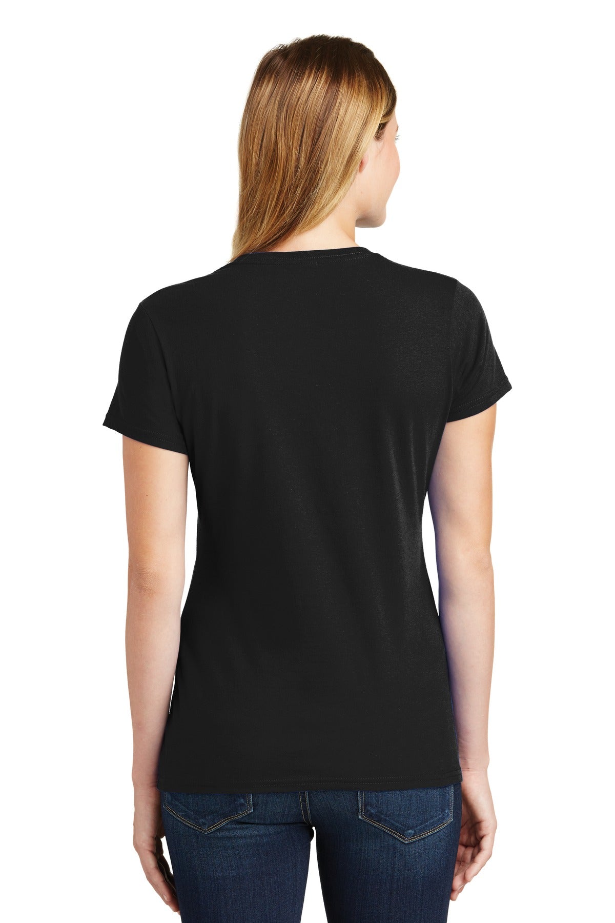 Jet Black Port & Co Women's Fan Favorite Tee. LPC450