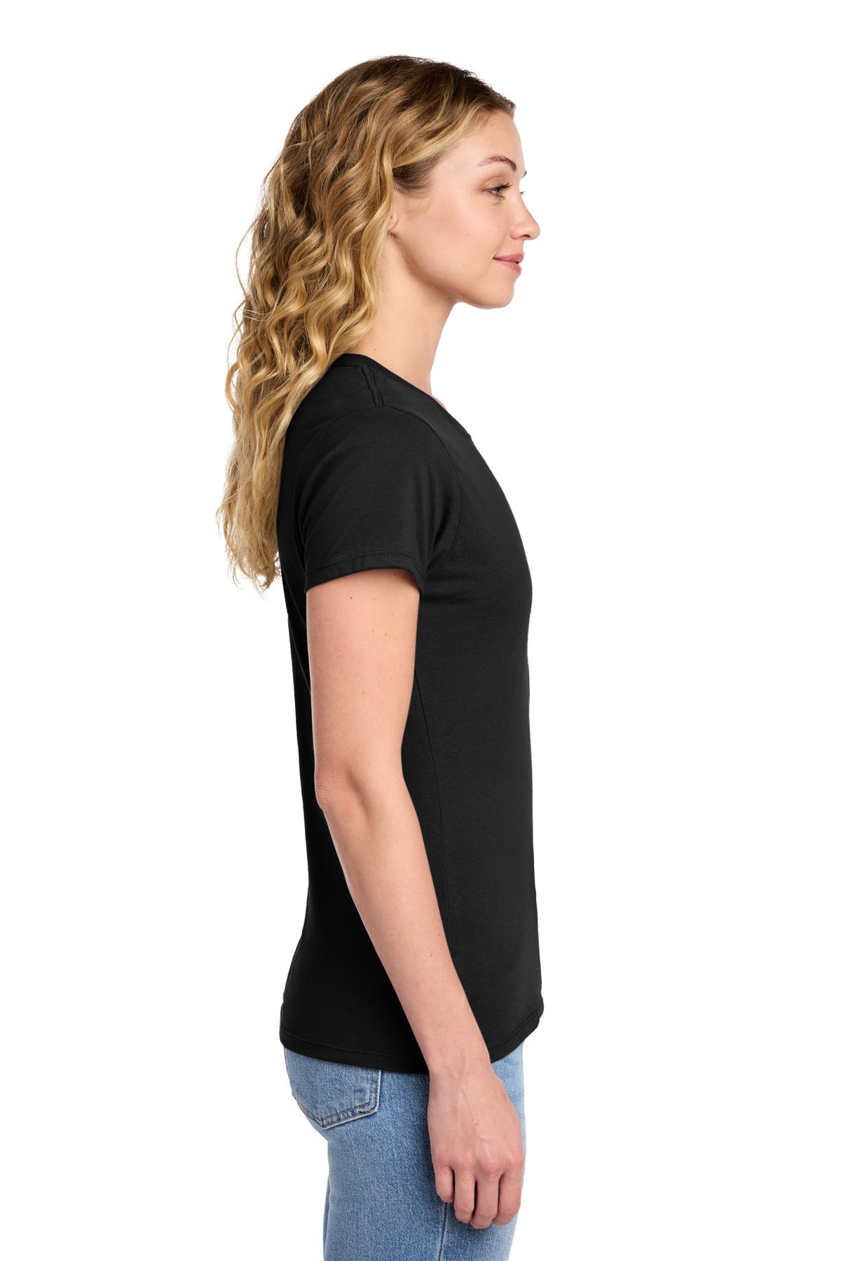 Jet Black Port & Co Women's Fan Favorite Tee. LPC450