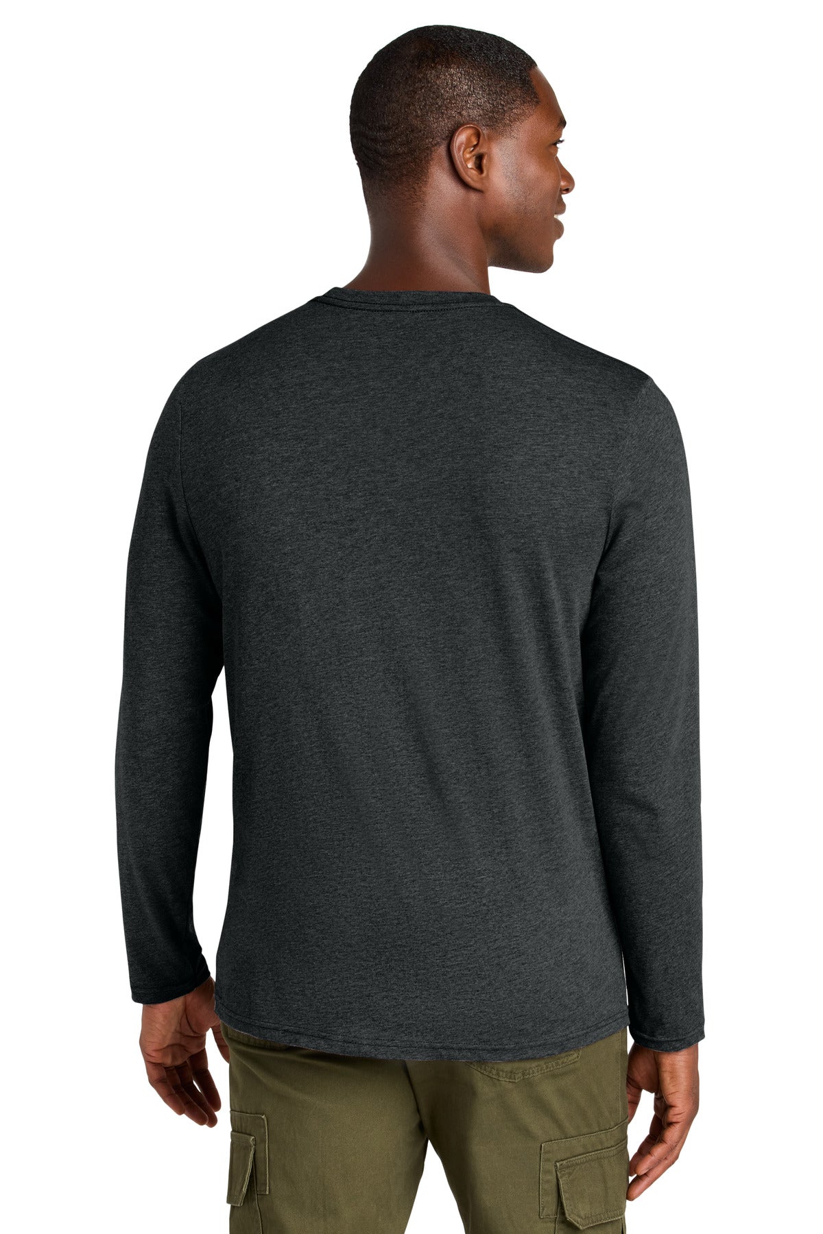 JetBlackHt District Perfect Weight CVC Long Sleeve Tee DT185