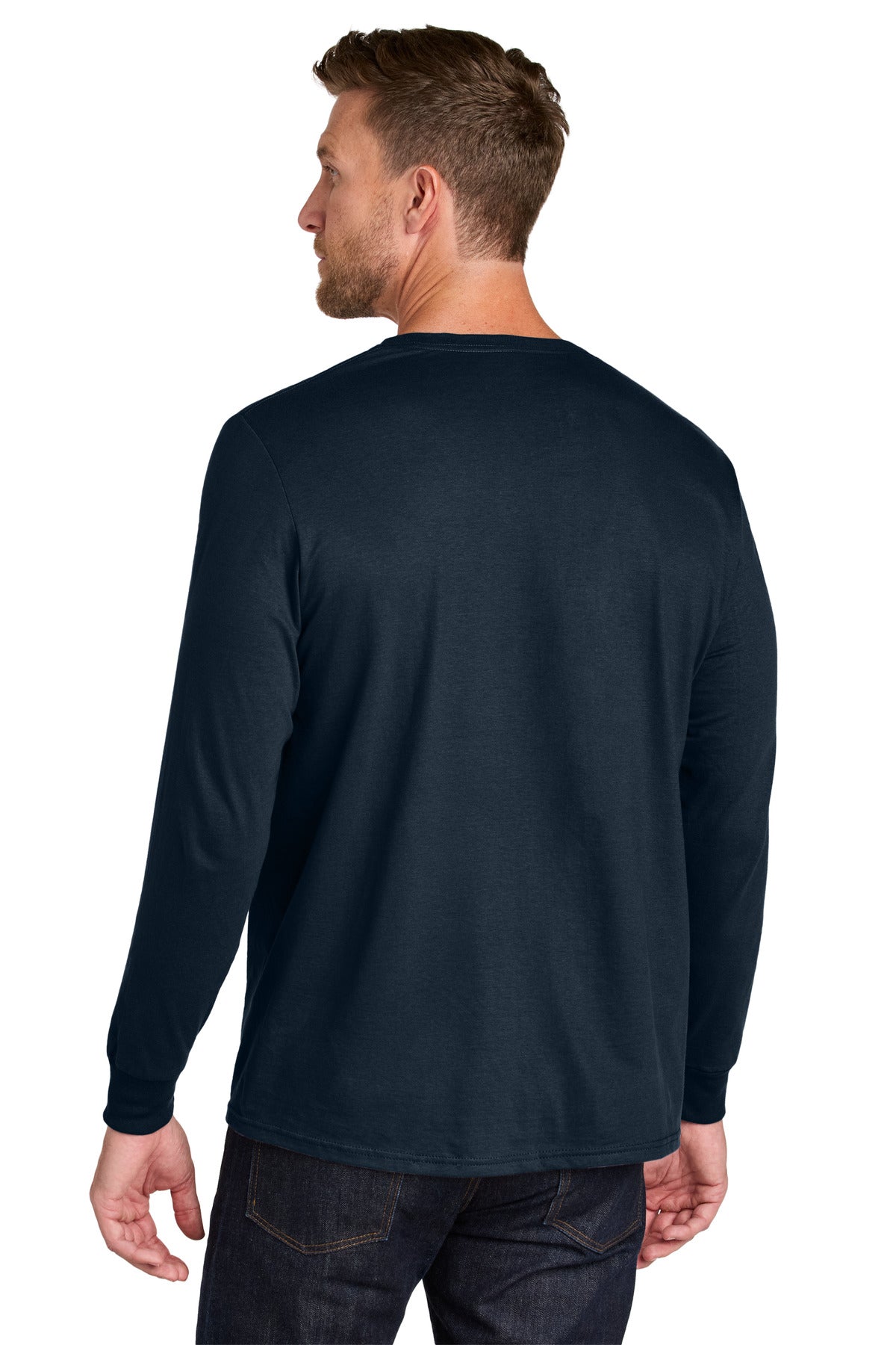 JNavy Jerzees Ultimate Unisex Ring Spun Long Sleeve T-Shirt IC46L