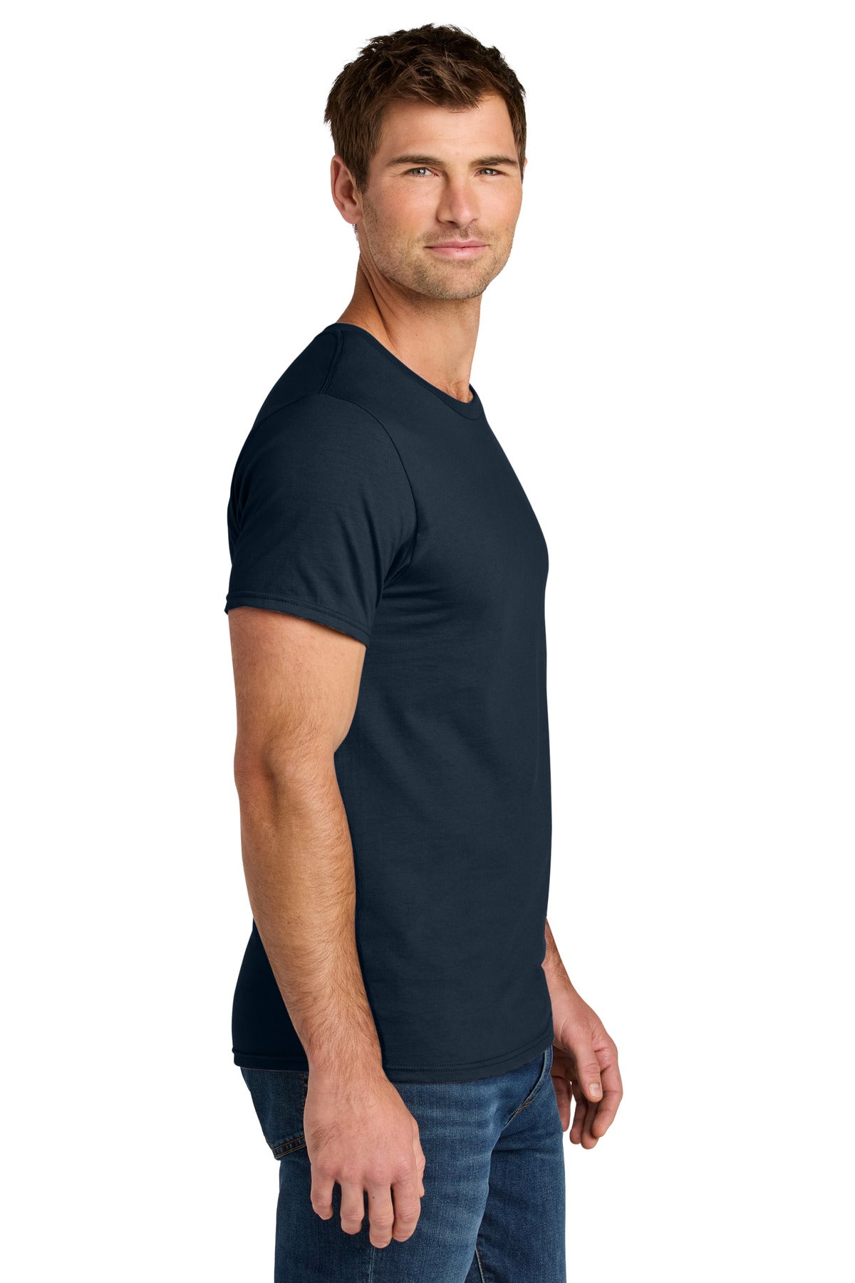 JNavy Jerzees Ultimate Unisex Ring Spun T-Shirt IC46M