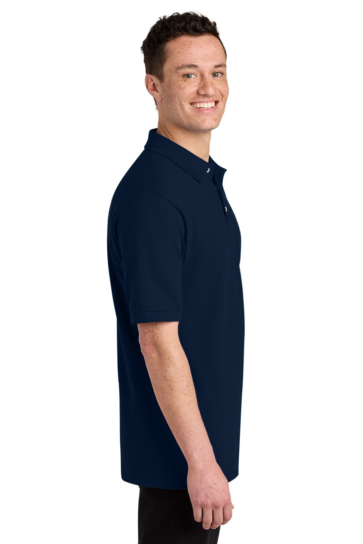 JNavy Jerzees Unisex Premium Ring Spun Cotton Pique Sport Shirt 443M