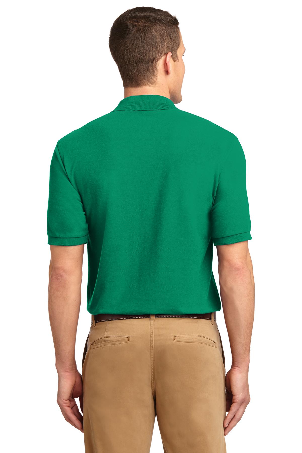 Kelly Green Port Authority Extended Size Silk Touch Polo K500ES
