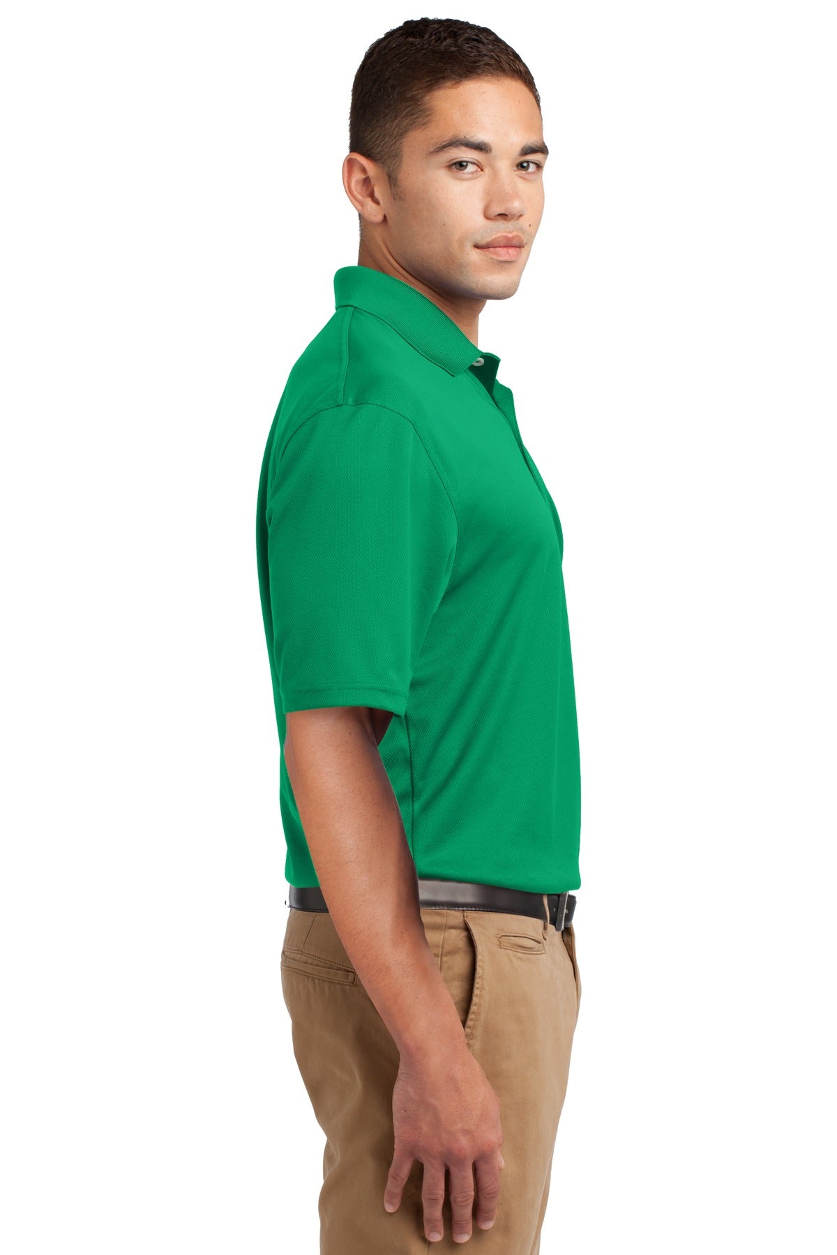 Kelly Green Sport-Tek Dri-Mesh Polo. K469
