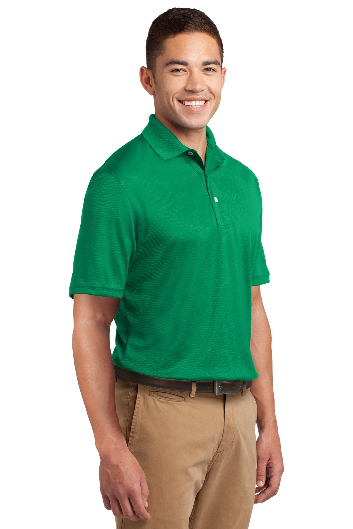 Kelly Green Sport-Tek Dri-Mesh Polo. K469