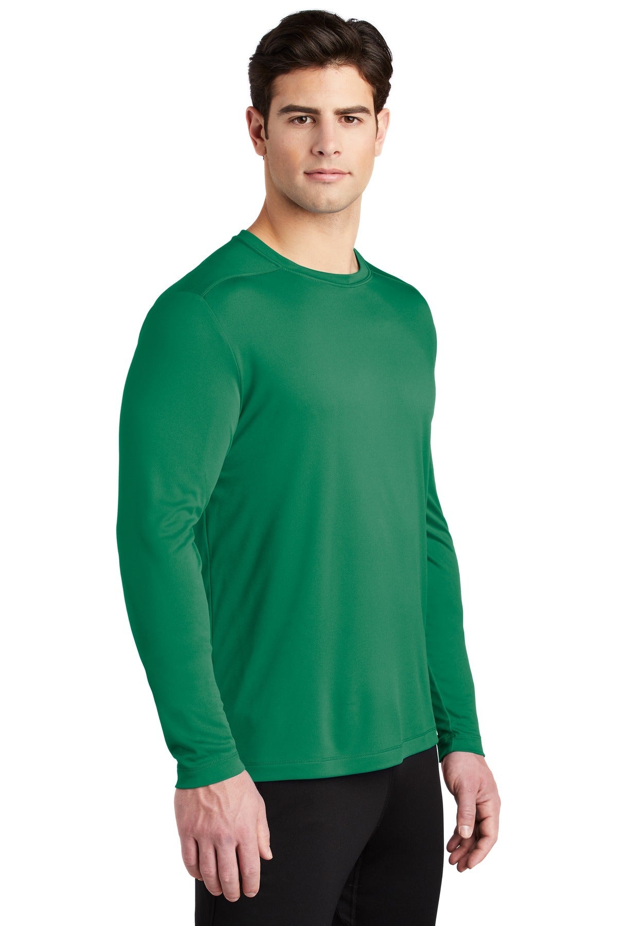 Kelly Green Sport-Tek Posi-UV Pro Long Sleeve Tee. ST420LS
