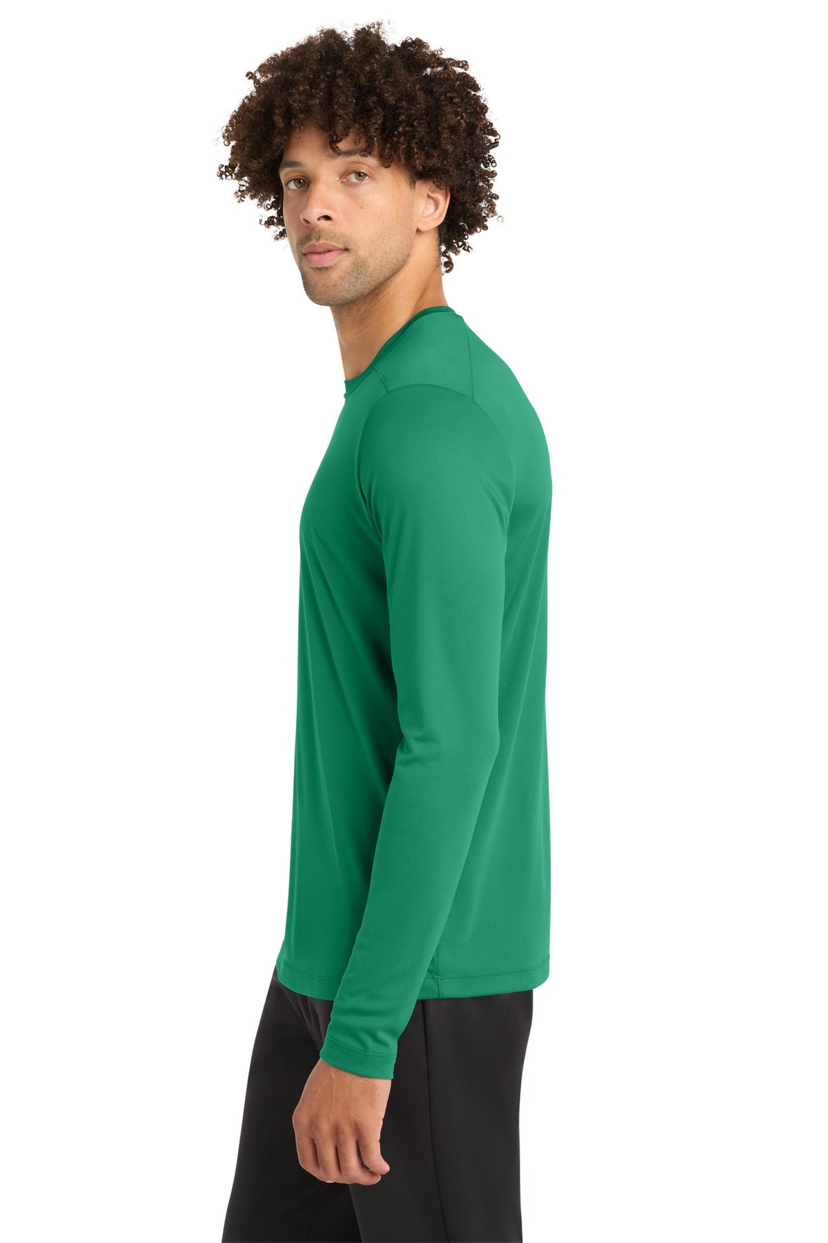 Kelly Green Sport-Tek Posi-UV Pro Long Sleeve Tee. ST420LS
