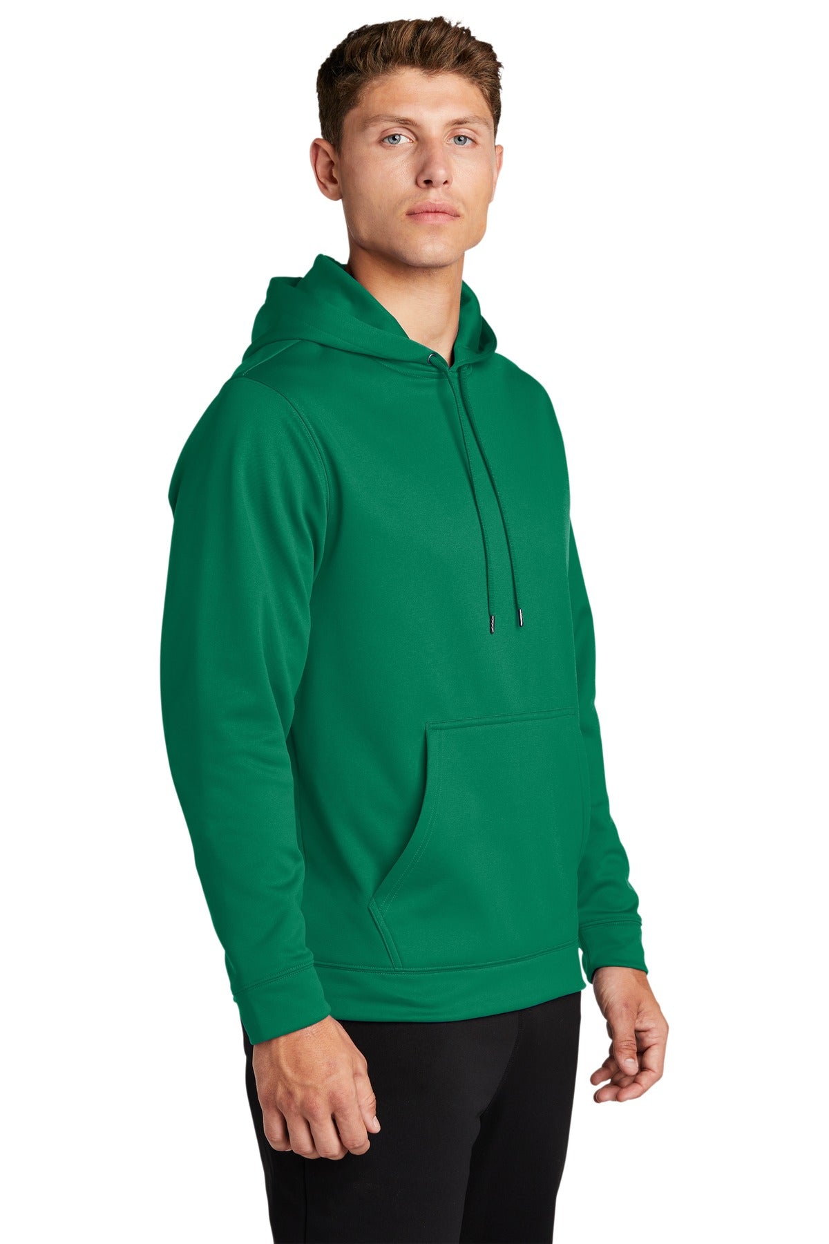 Kelly Green Sport-Tek Sport-Wick Fleece Hooded Pullover. F244