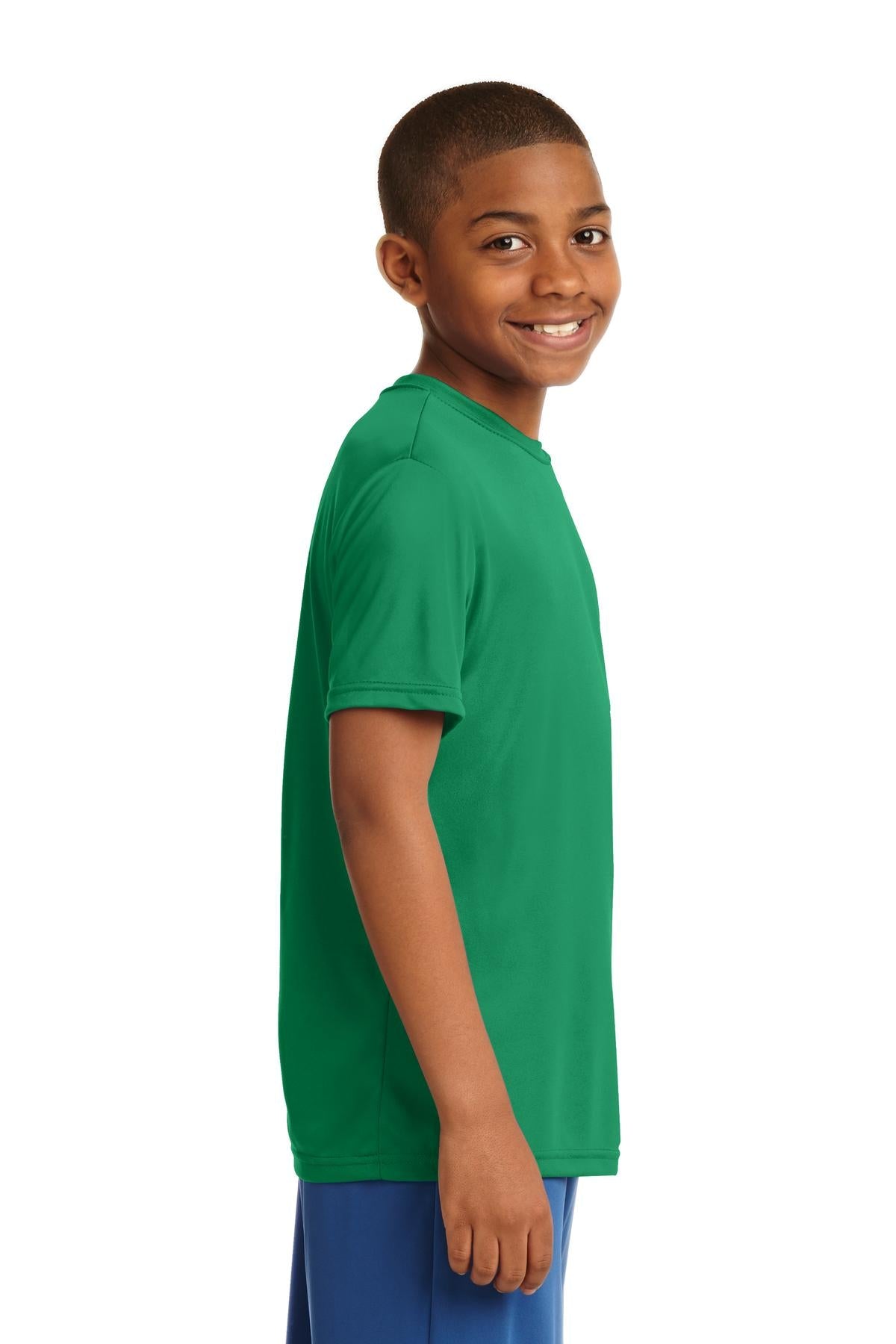 Kelly Green Sport-Tek Youth PosiCharge Competitor Tee. YST350