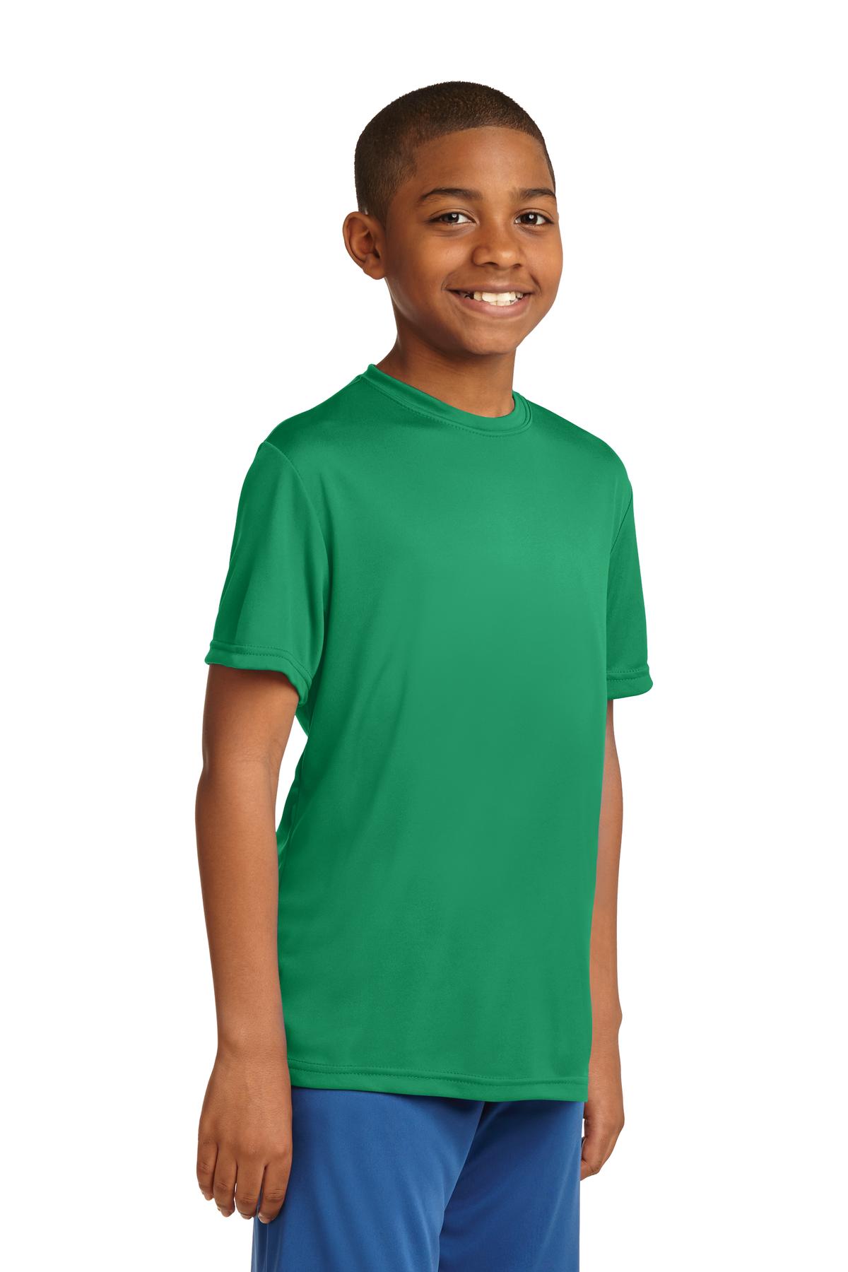 Kelly Green Sport-Tek Youth PosiCharge Competitor Tee. YST350