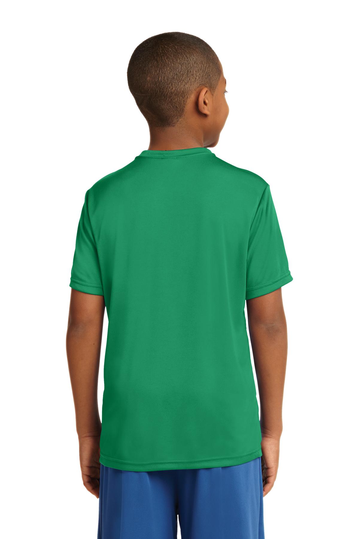 Kelly Green Sport-Tek Youth PosiCharge Competitor Tee. YST350