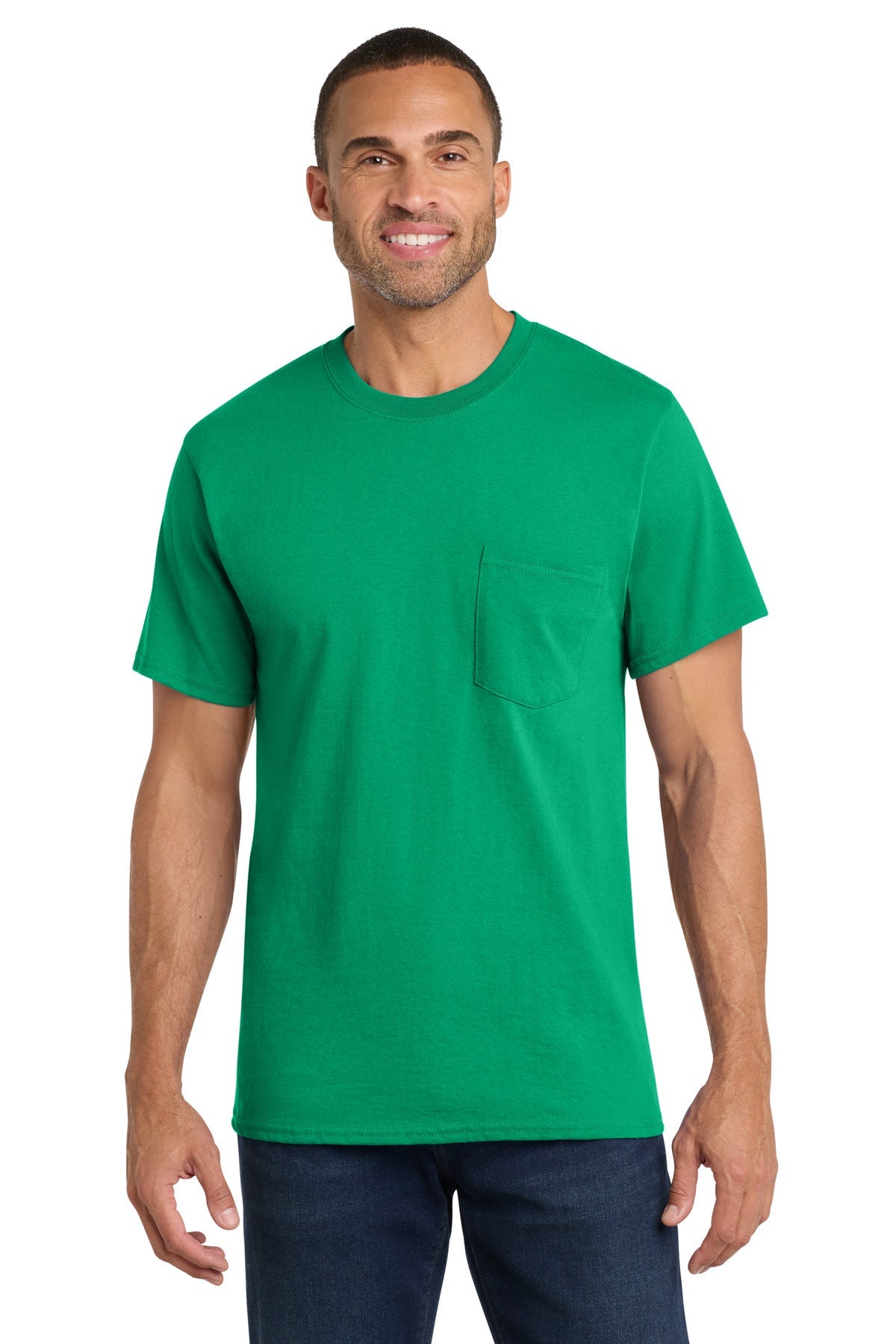 Kelly Port & Co Core Cotton Pocket Tee. PC54P