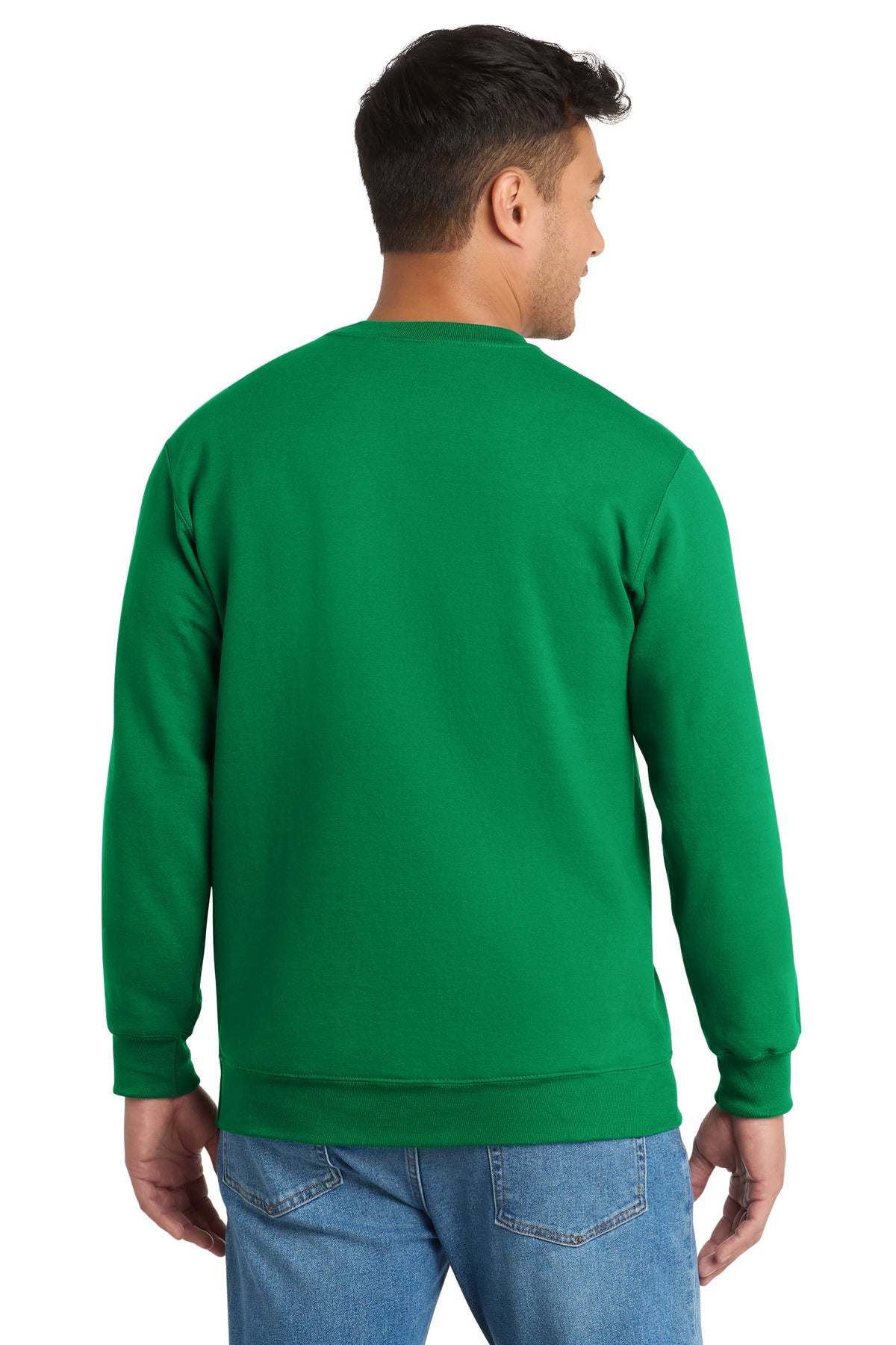 KELLY Port & Co Essential Fleece Crewneck Sweatshirt. PC90