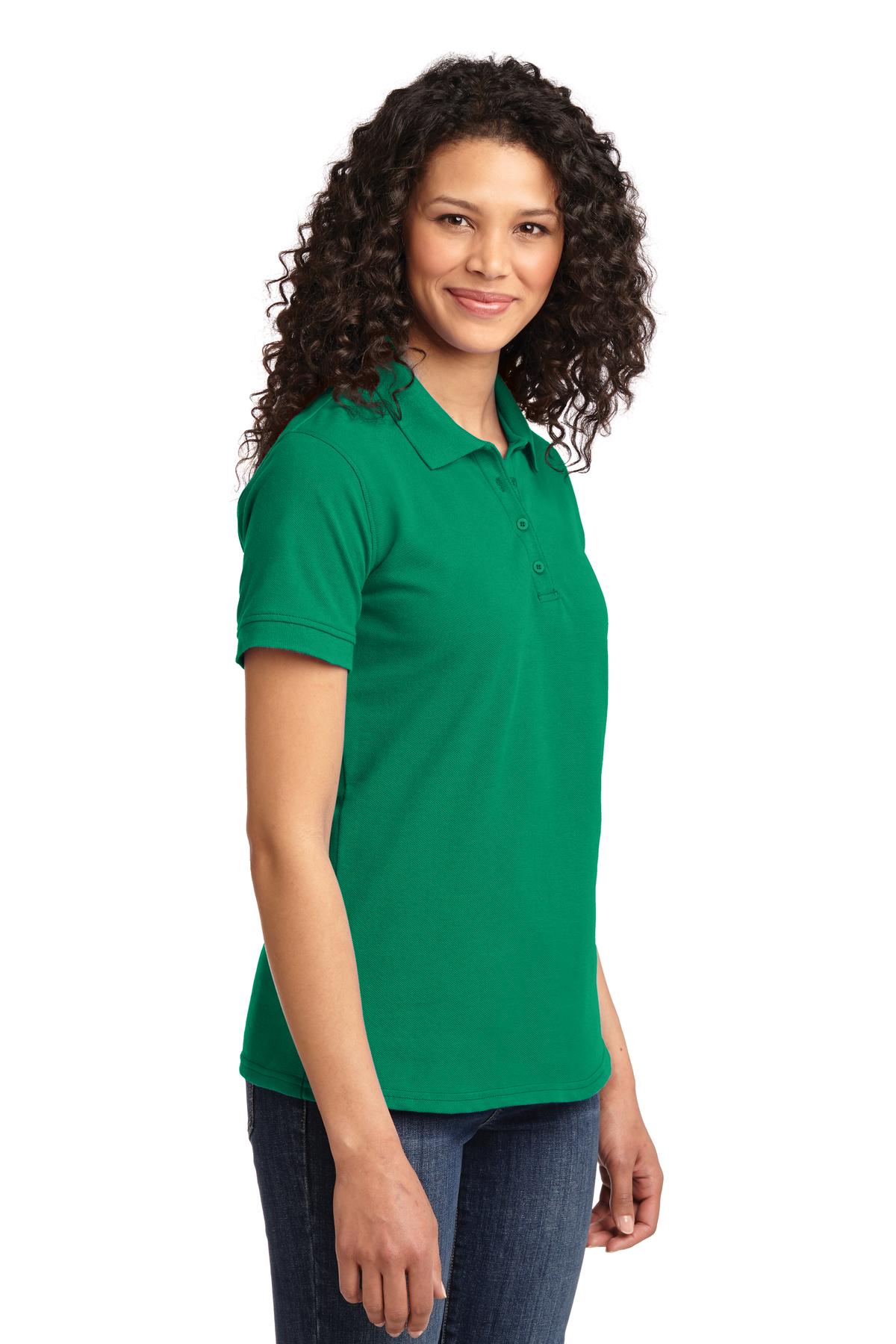 Kelly Port & Co Women's Core Blend Pique Polo. LKP155