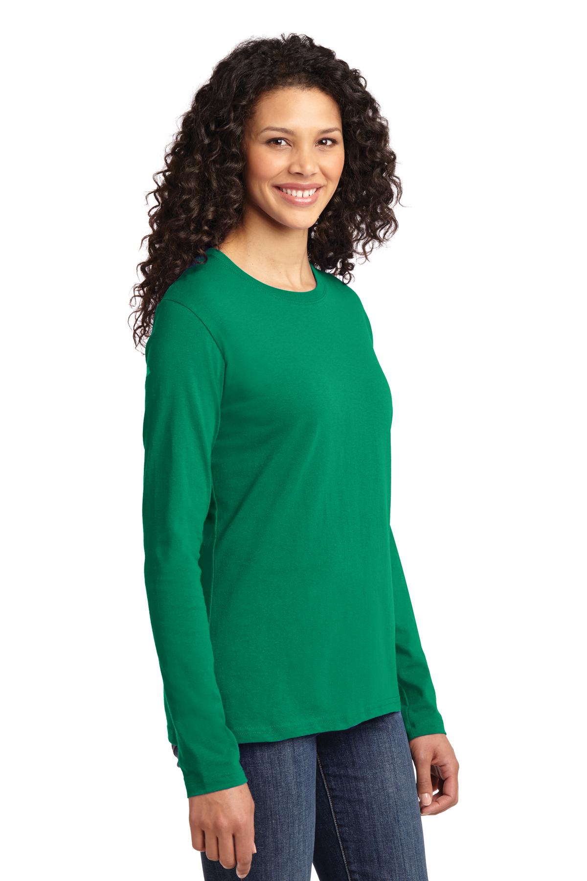 Kelly Port & Co Women's Long Sleeve Core Cotton Tee. LPC54LS