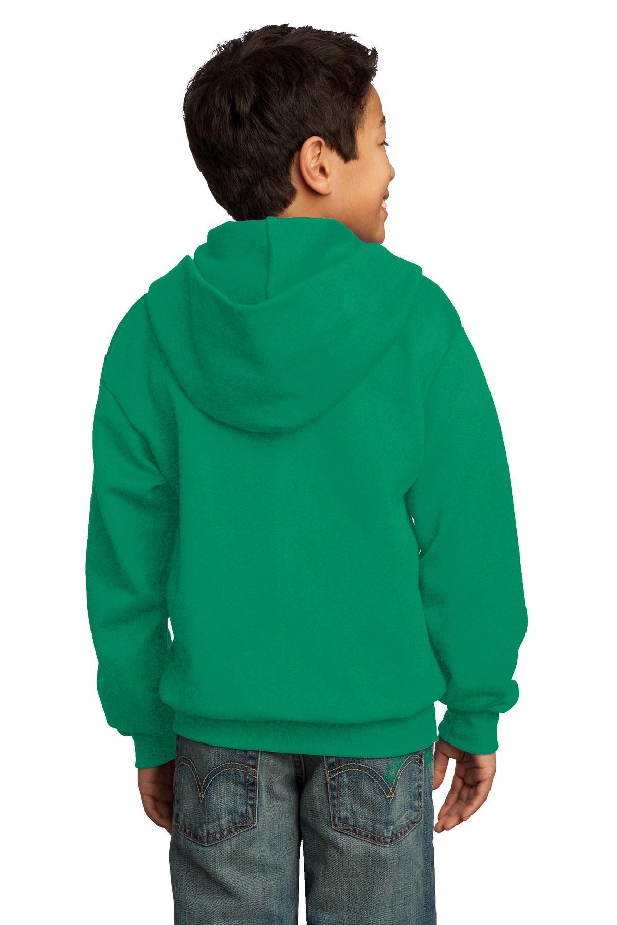 Kelly Port & Co Youth Core Fleece Full-Zip Hooded Sweatshirt. PC90YZH