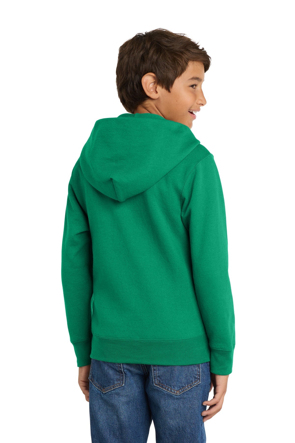 Kelly Port & Co Youth Core Fleece Full-Zip Hooded Sweatshirt. PC90YZH