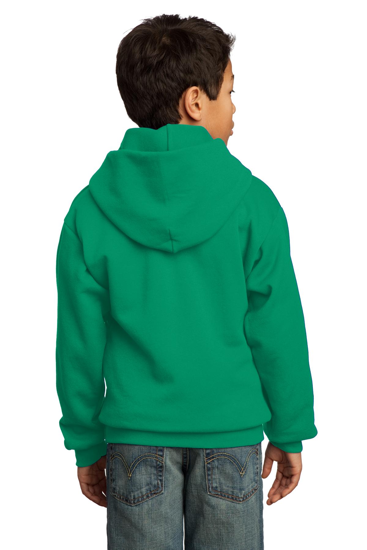 Kelly Port & Co Youth Core Fleece Pullover Hooded Sweatshirt. PC90YH
