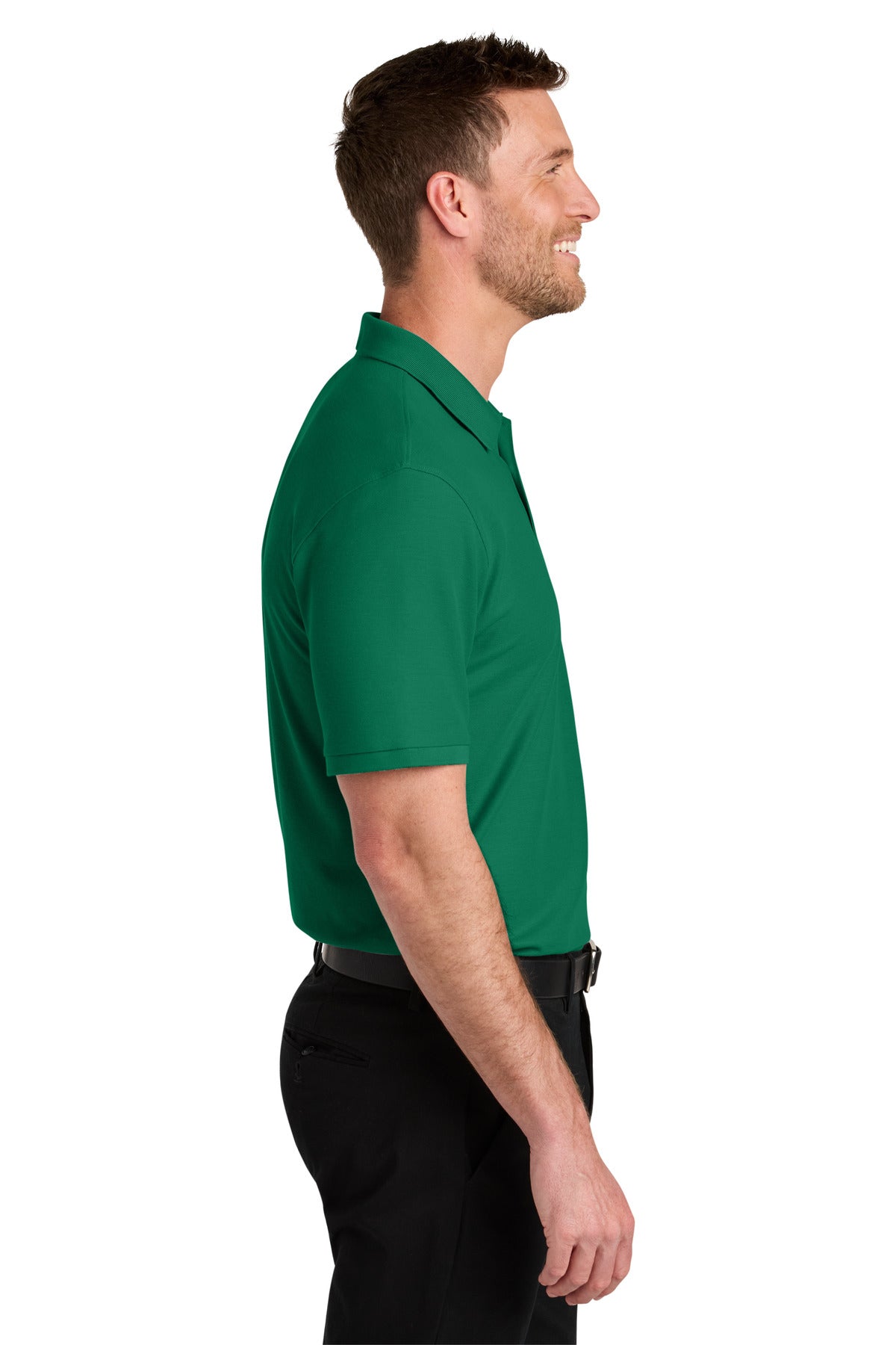 KellyGreen Port Authority Wearever Signature Pique Polo K200