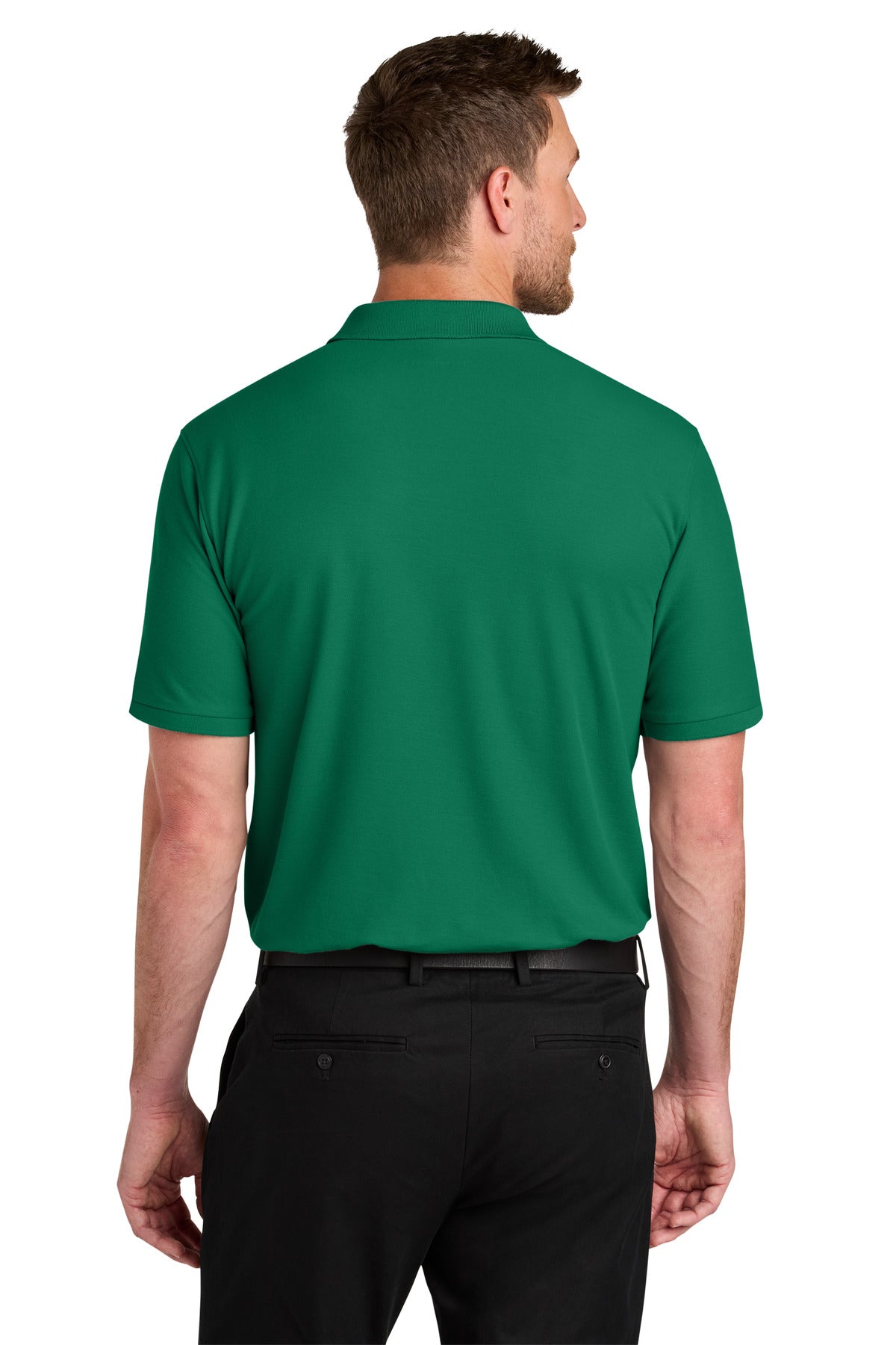 KellyGreen Port Authority Wearever Signature Pique Polo K200
