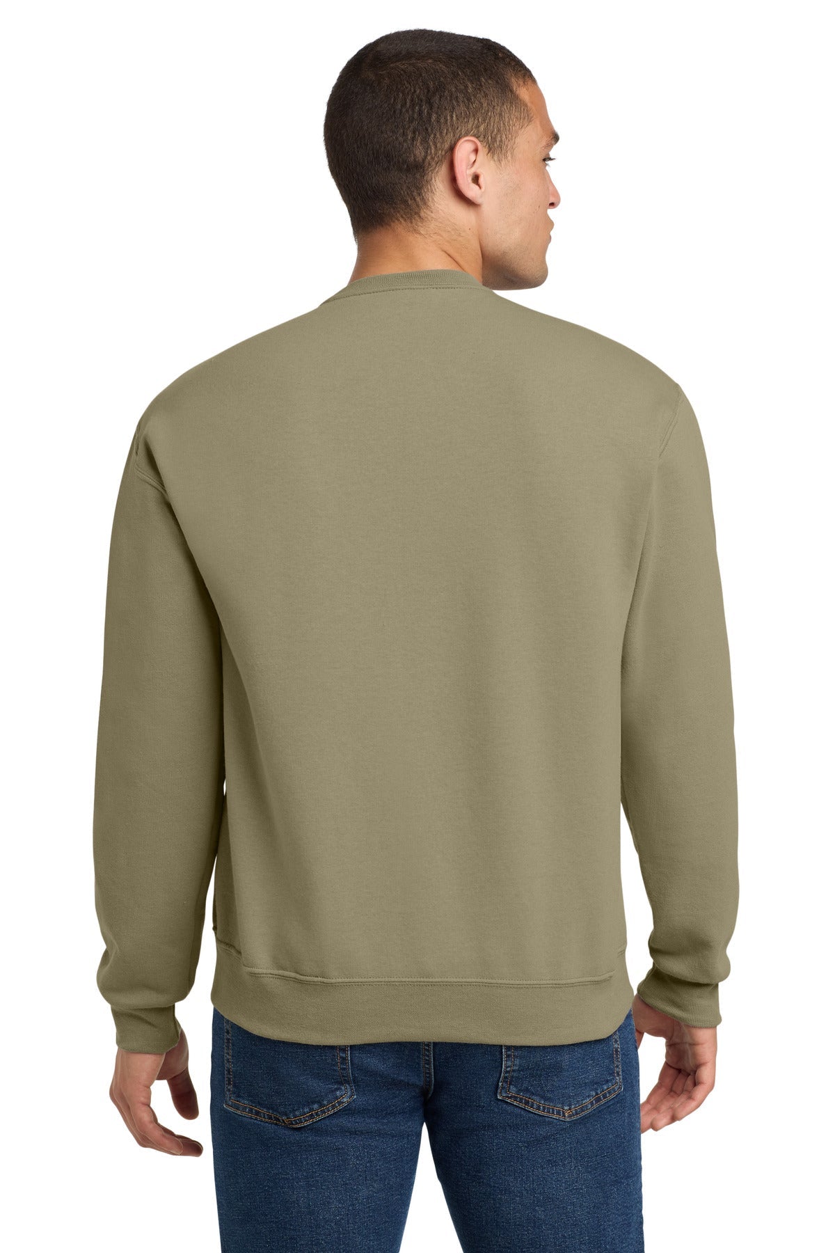 Khaki Jerzees - NuBlend Crewneck Sweatshirt. 562M