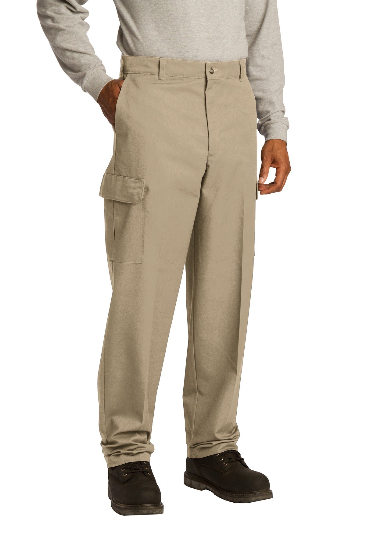 Khaki Red Kap Industrial Cargo Pant. PT88
