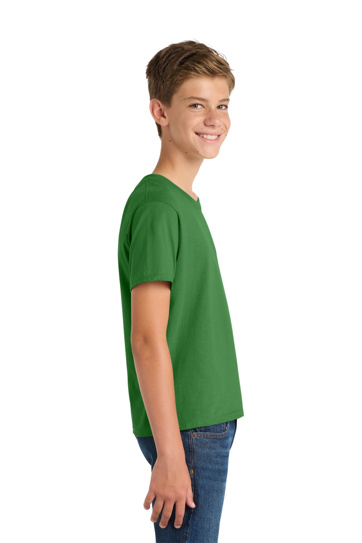 Kiwi Green Port & Co Youth Fan Favorite Tee. PC450Y