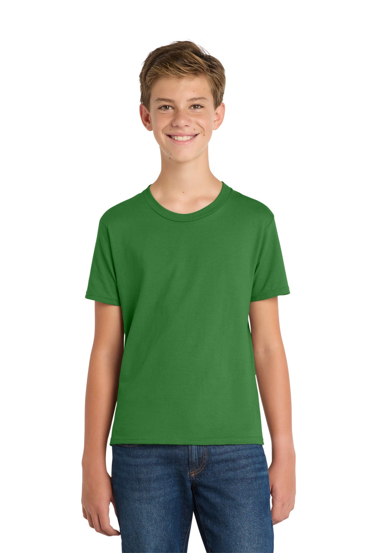 Kiwi Green Port & Co Youth Fan Favorite Tee. PC450Y