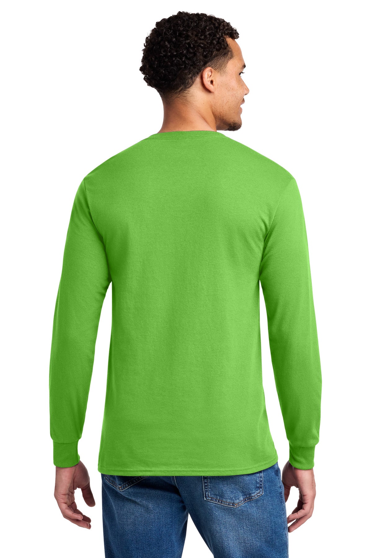 Kiwi Jerzees - Dri-Power 50/50 Cotton/Poly Long Sleeve T-Shirt. 29LS