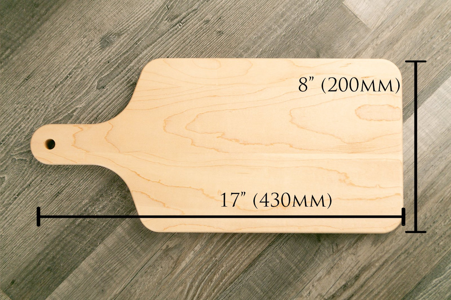 Large Maple Cheese/Charcuterie Board - 8"x17" - Etchified-Etchified-0069