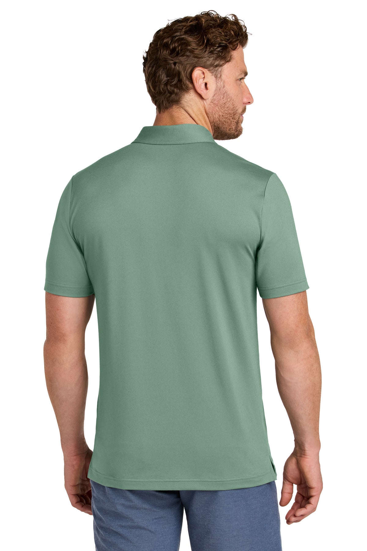 LaurelGrn TravisMathew Glenview Stripe Polo TMA41462