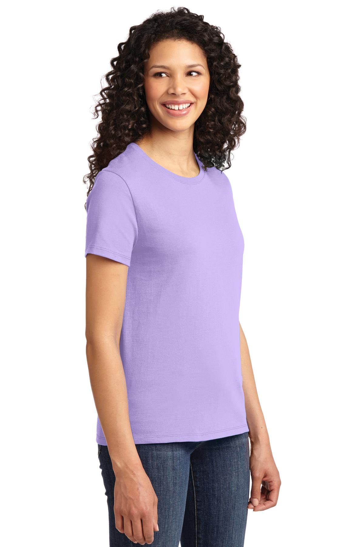 Lavender Port & Co Women's Essential Tee. LPC61