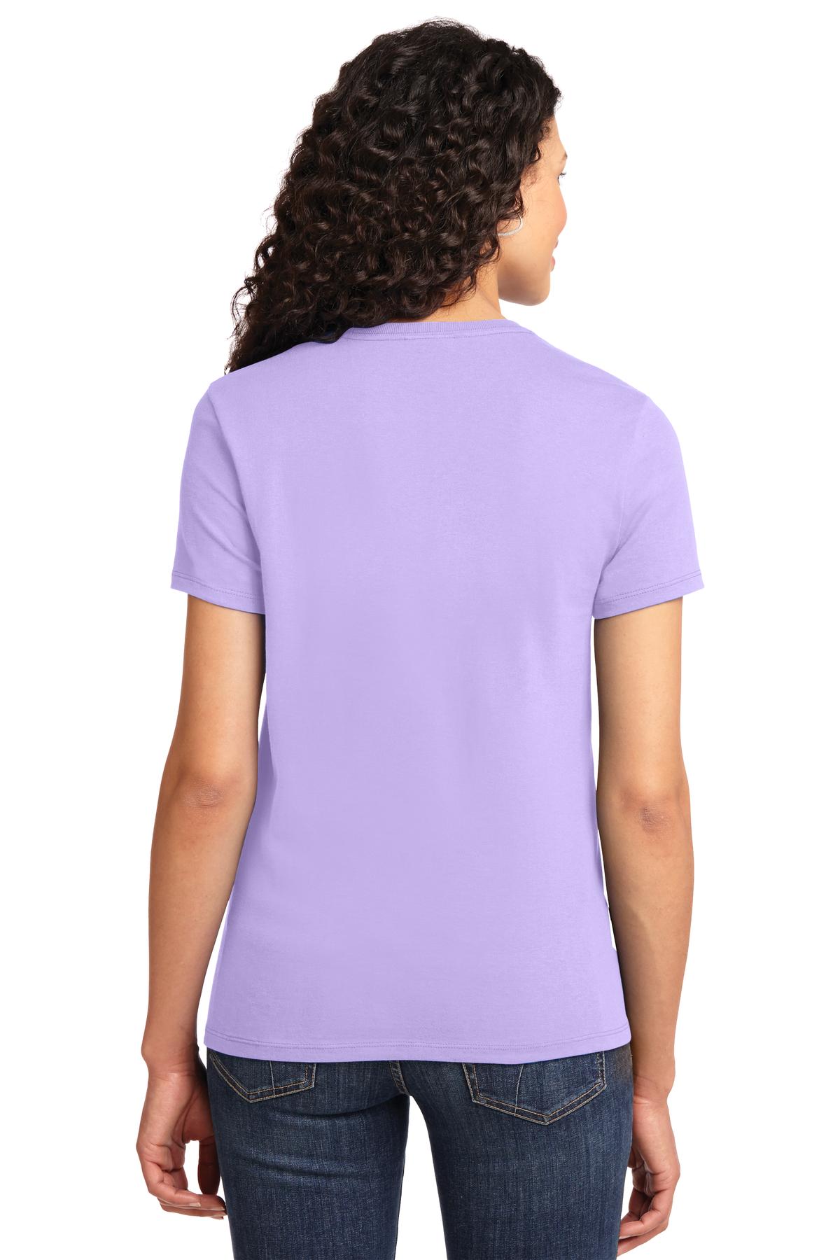 Lavender Port & Co Women's Essential Tee. LPC61