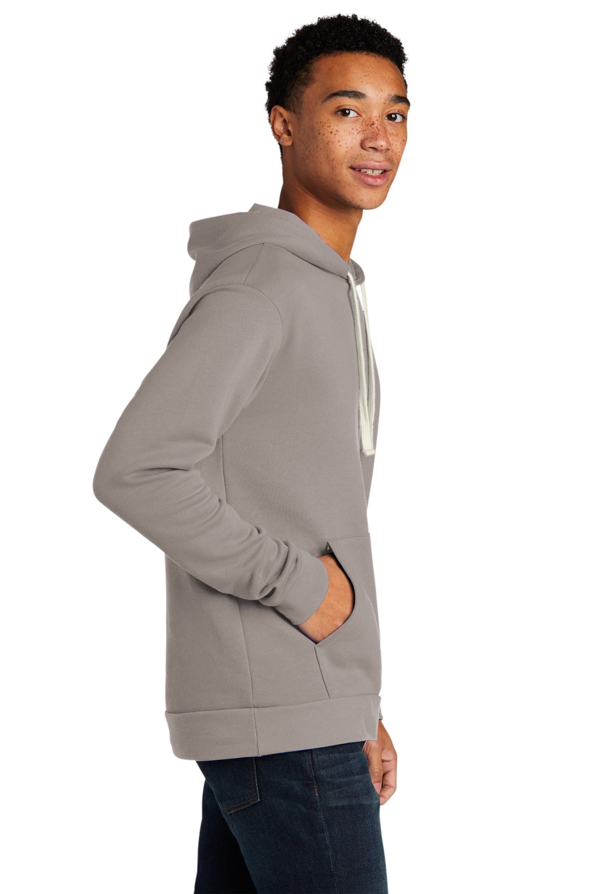 Lead/LtGry Next Level Apparel Adult Santa Barbara Pullover Hoodie. NL9303